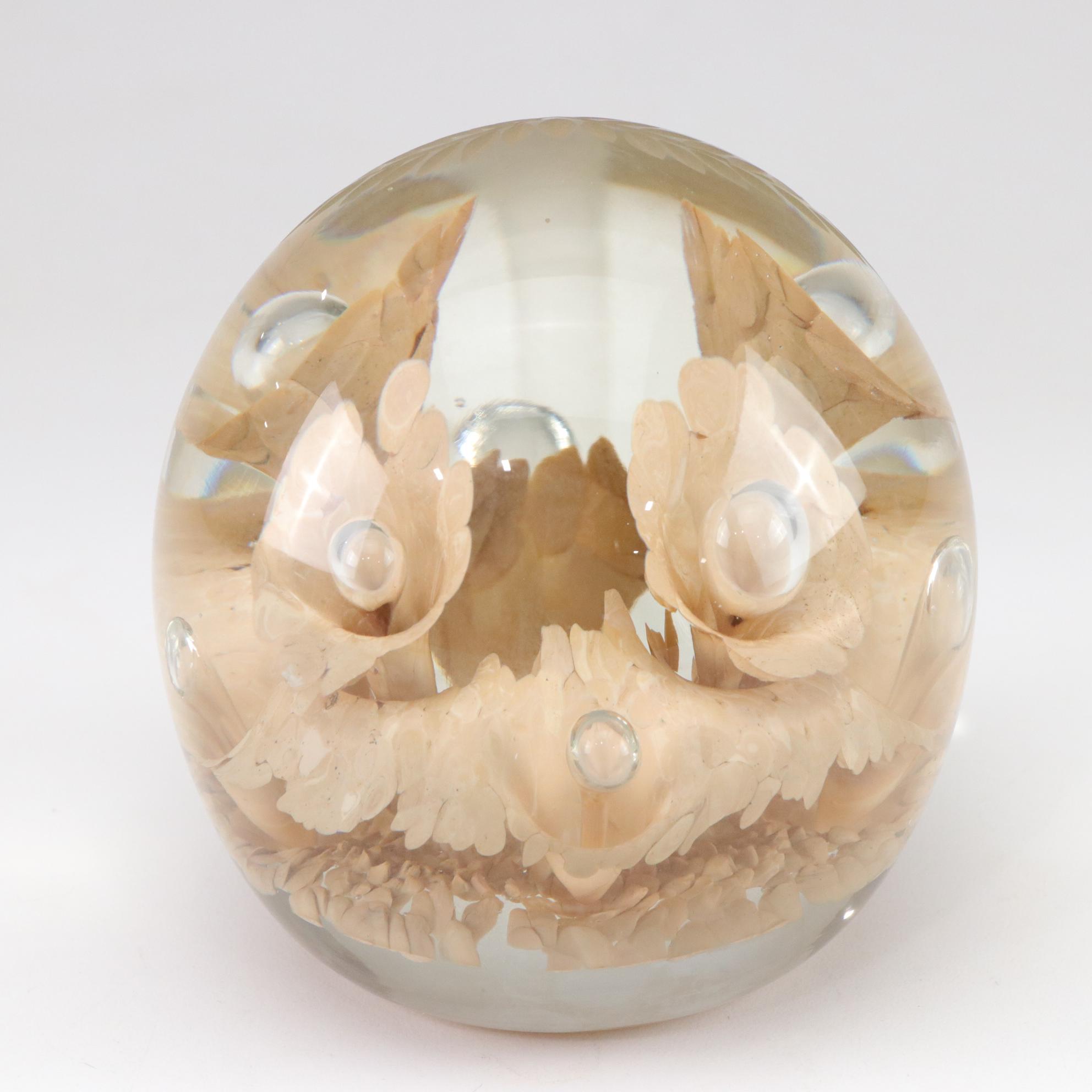 Joe Rice and Peacock Glass Works Art Glass Paperweights