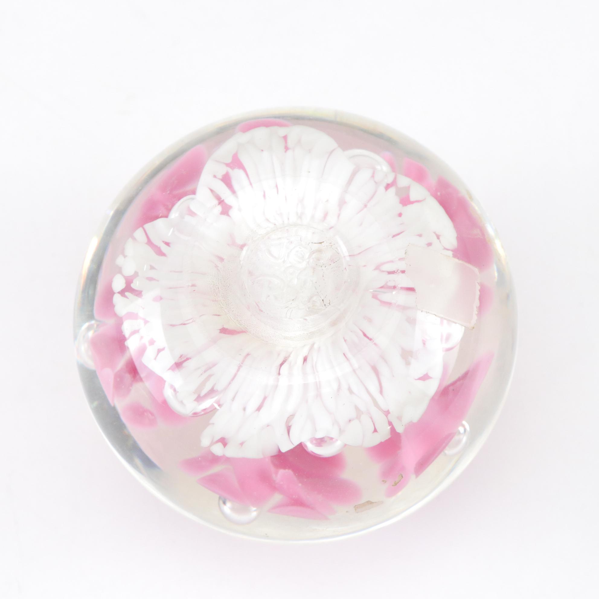 Joe Rice and Peacock Glass Works Art Glass Paperweights