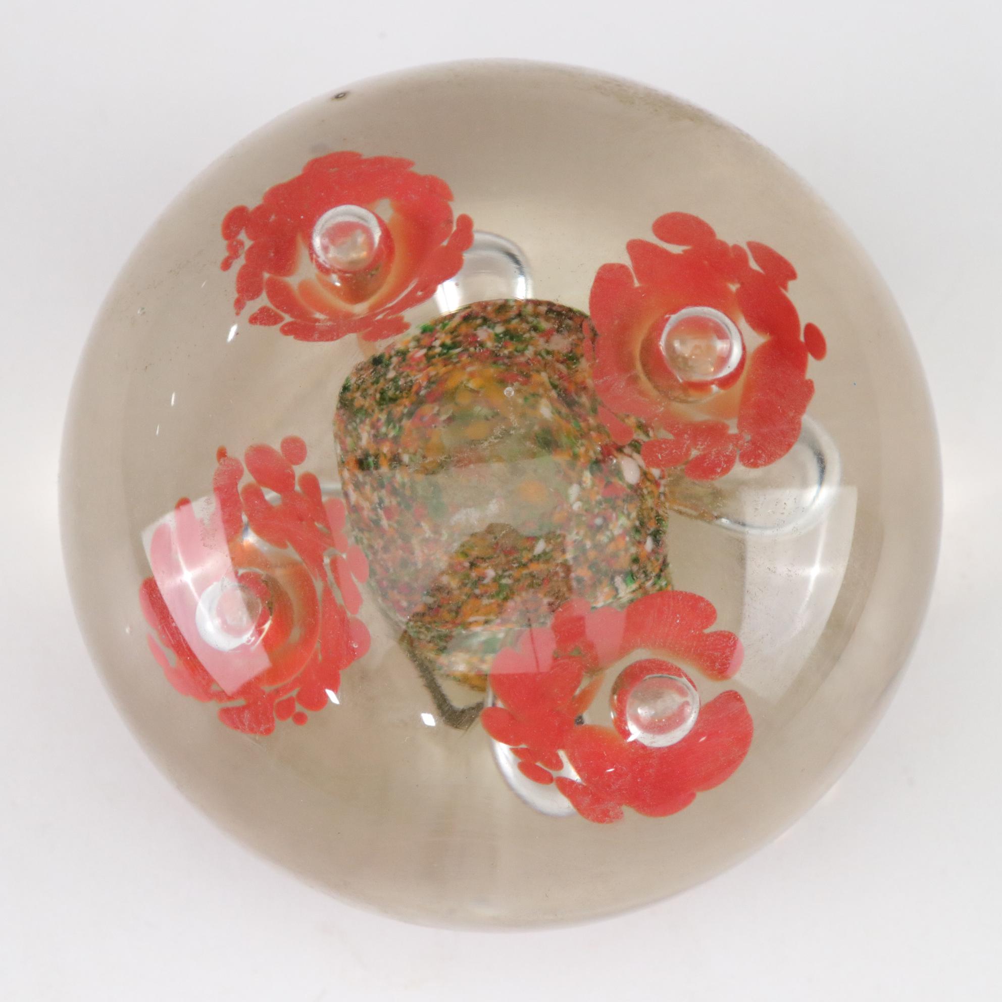 Joe Rice and Peacock Glass Works Art Glass Paperweights