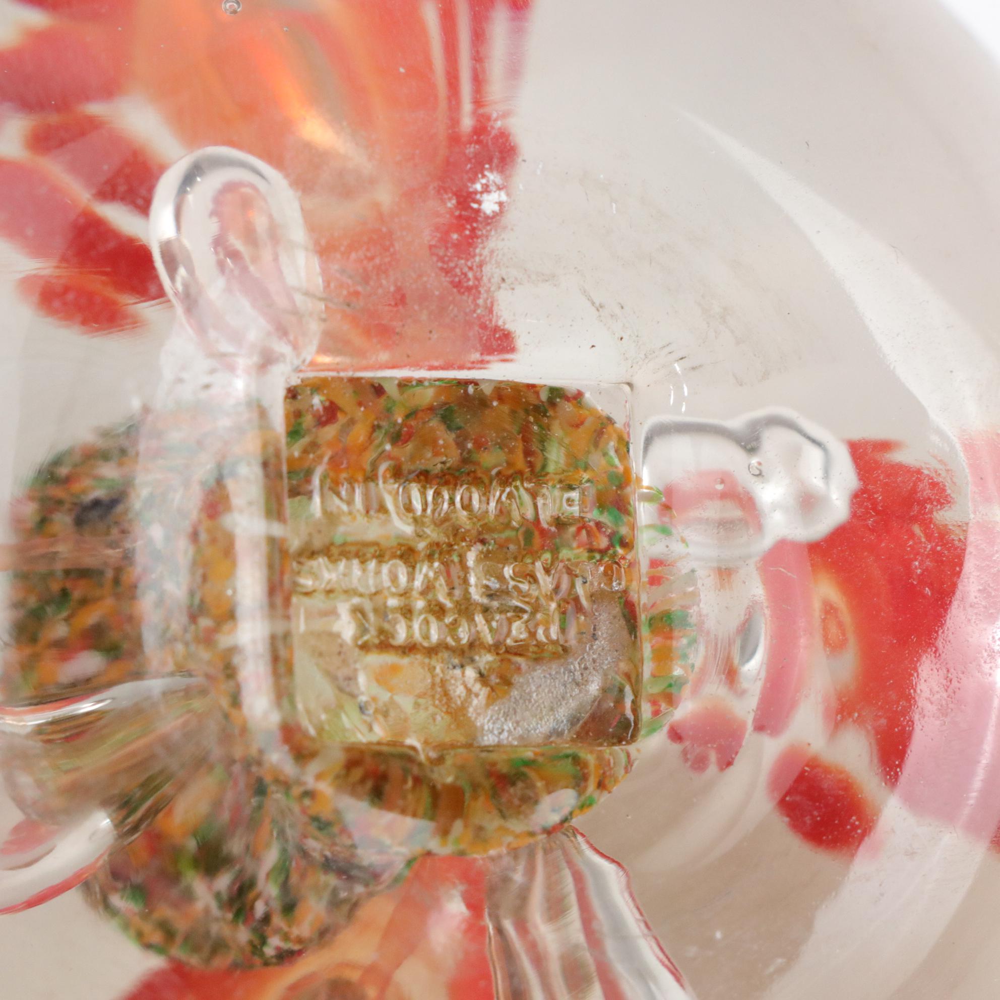 Joe Rice and Peacock Glass Works Art Glass Paperweights