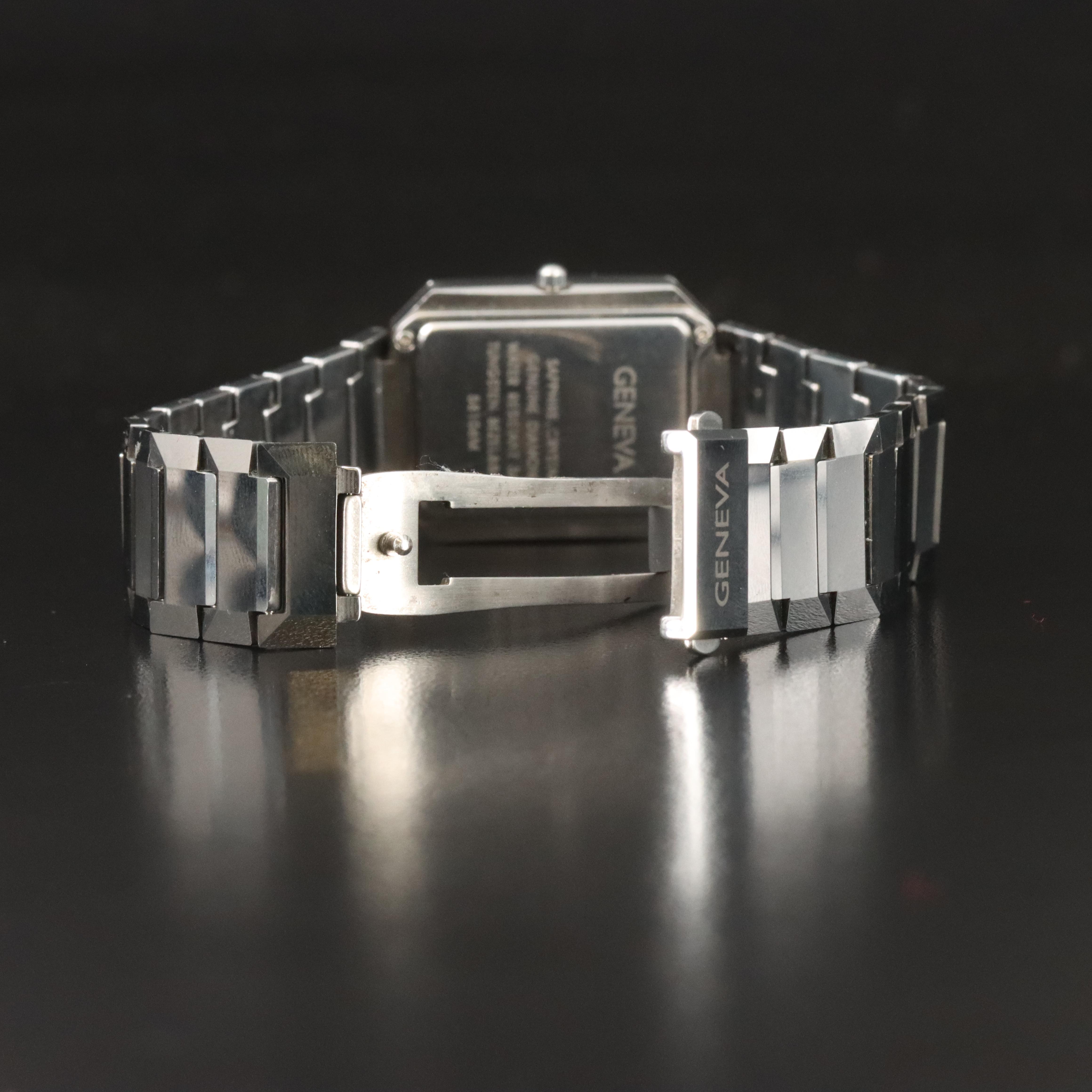 Geneva Tungsten & Carbon Fiber Quartz Watch