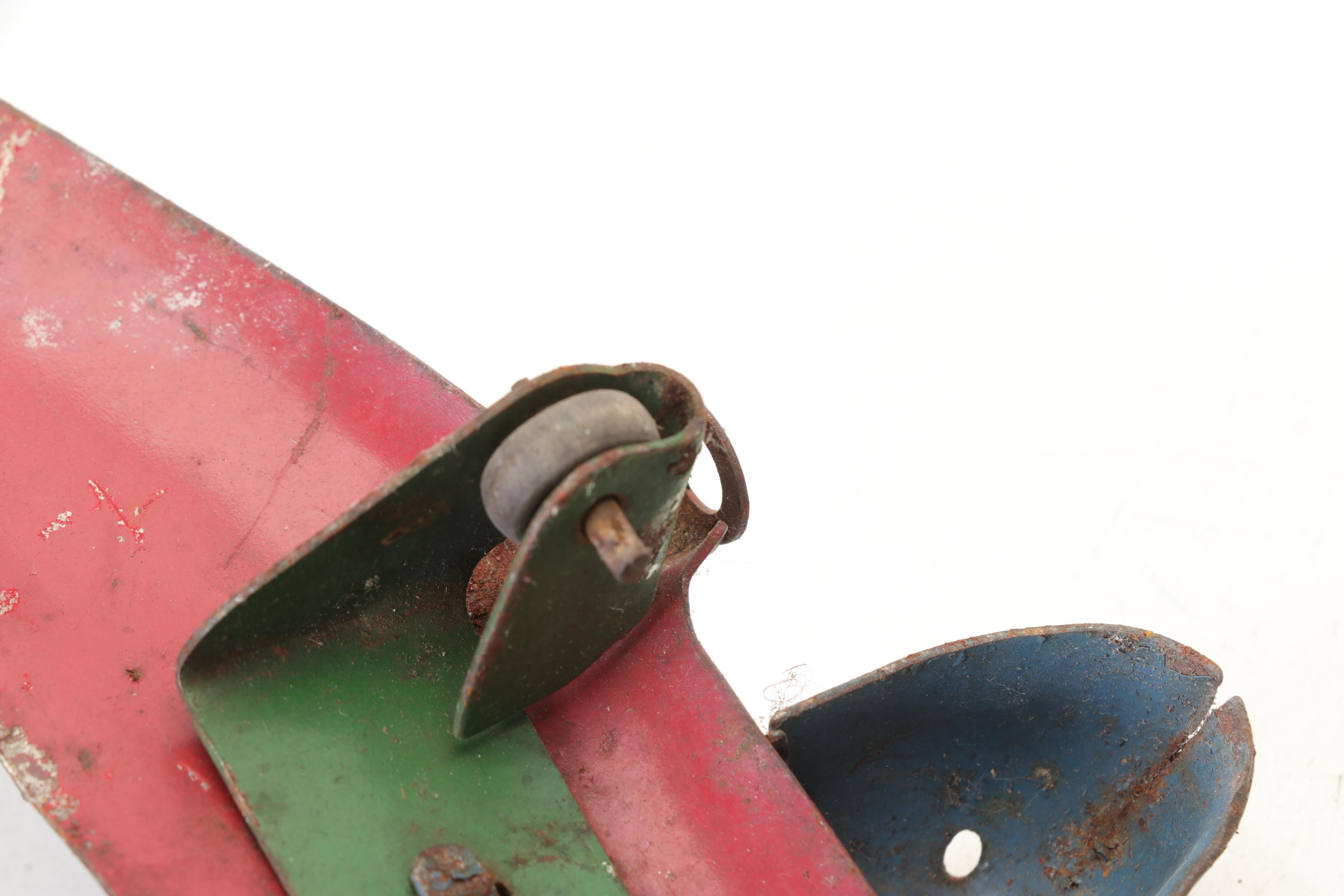 Wyandotte Pair of Pressed Steel Detroit Aircraft Models with Other Tin Planes