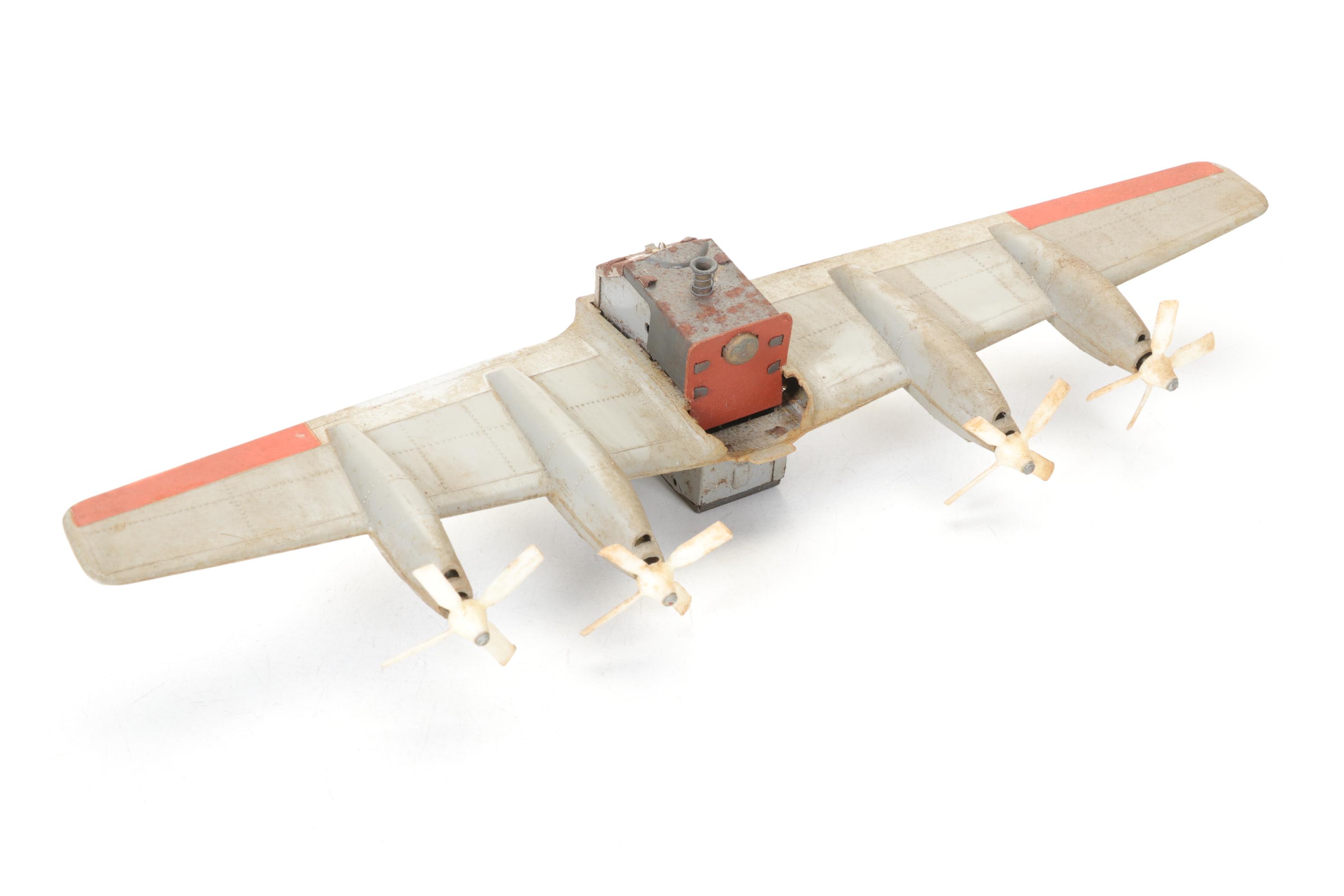 Wyandotte Pair of Pressed Steel Detroit Aircraft Models with Other Tin Planes