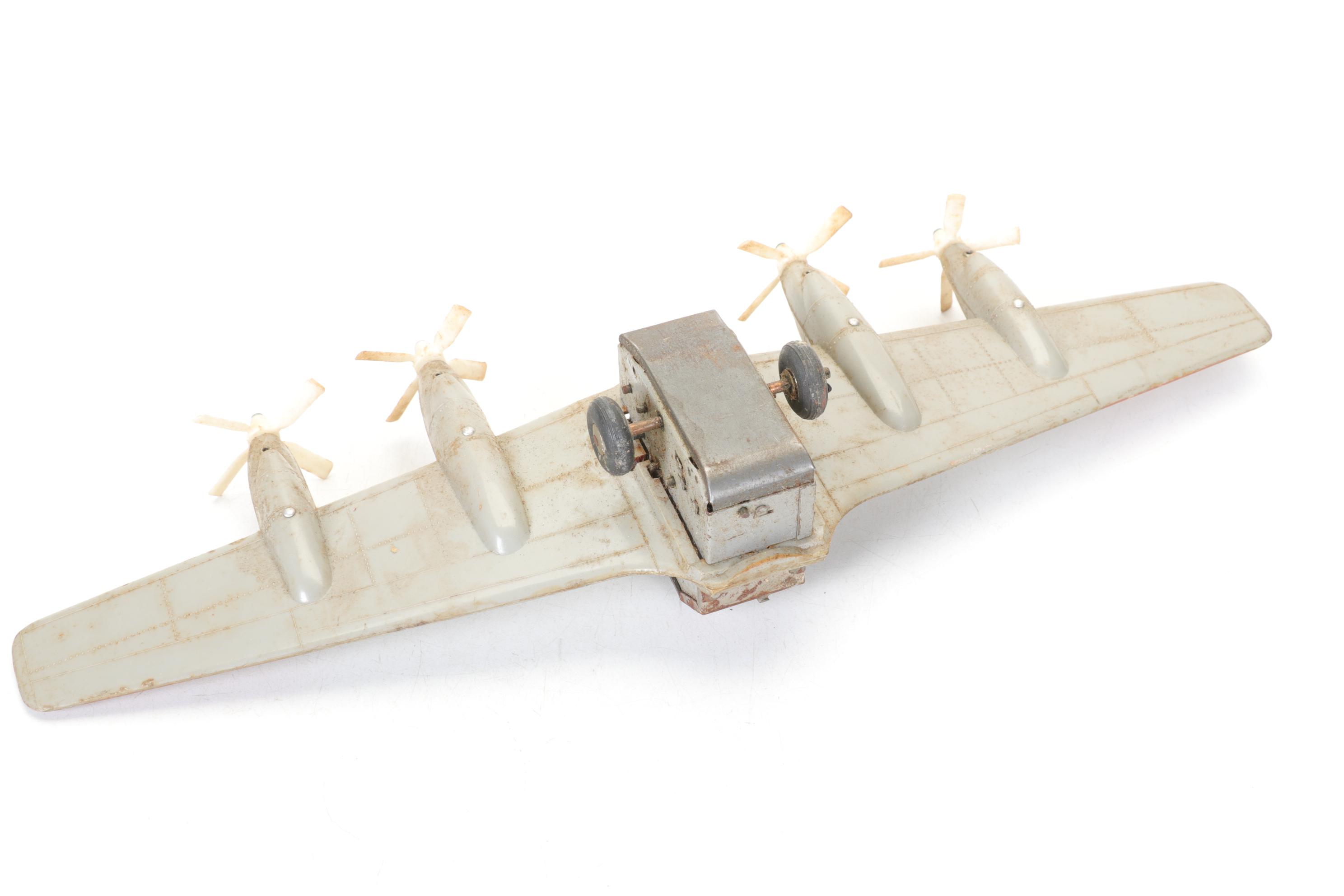 Wyandotte Pair of Pressed Steel Detroit Aircraft Models with Other Tin Planes