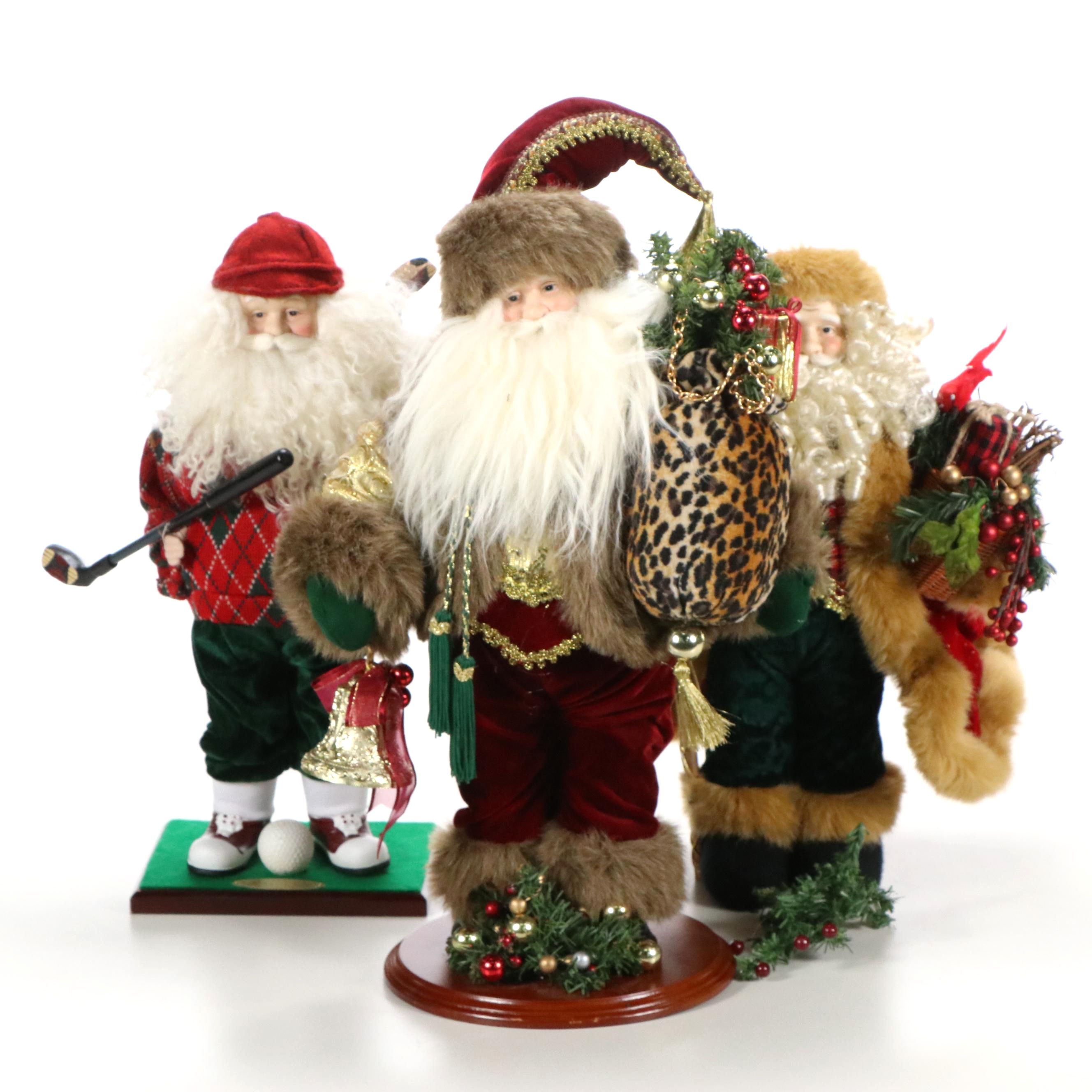 Target Limited Edition Resin and Velveteen Santa with More