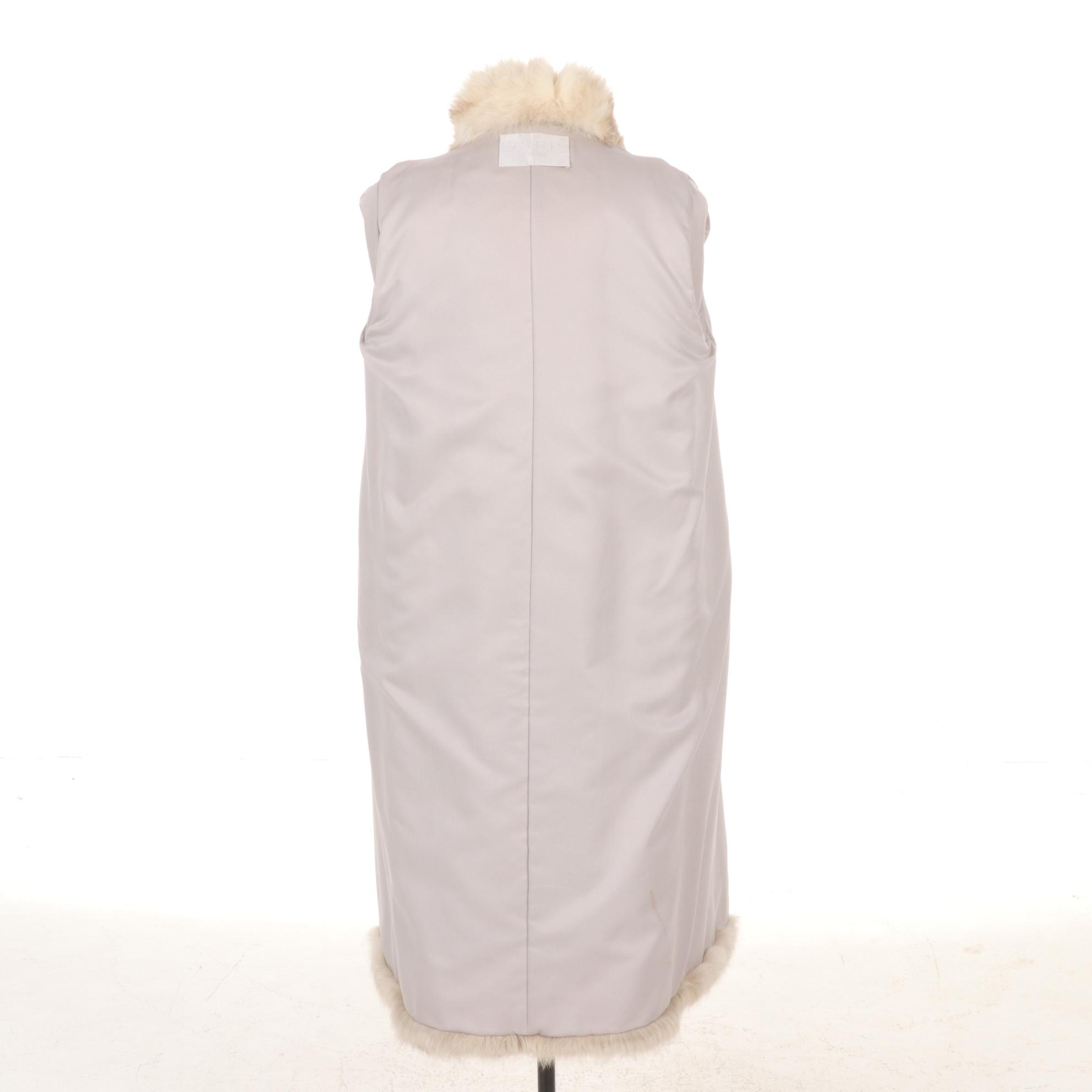 Champagne Fox Fur Long Coat