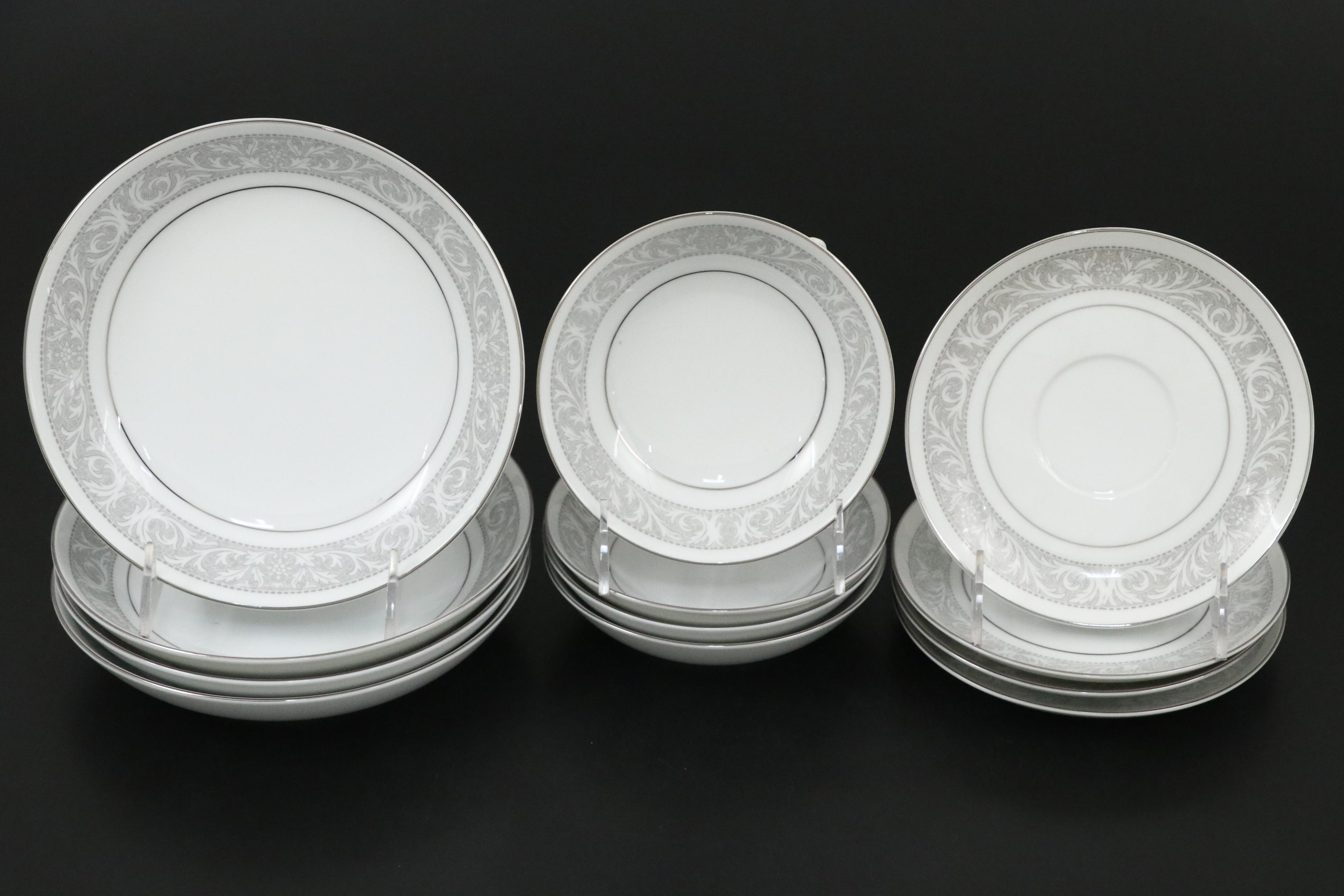 W. Dalton for Imperial China "Whitney" Porcelain Dinnerware, Late 20th Century