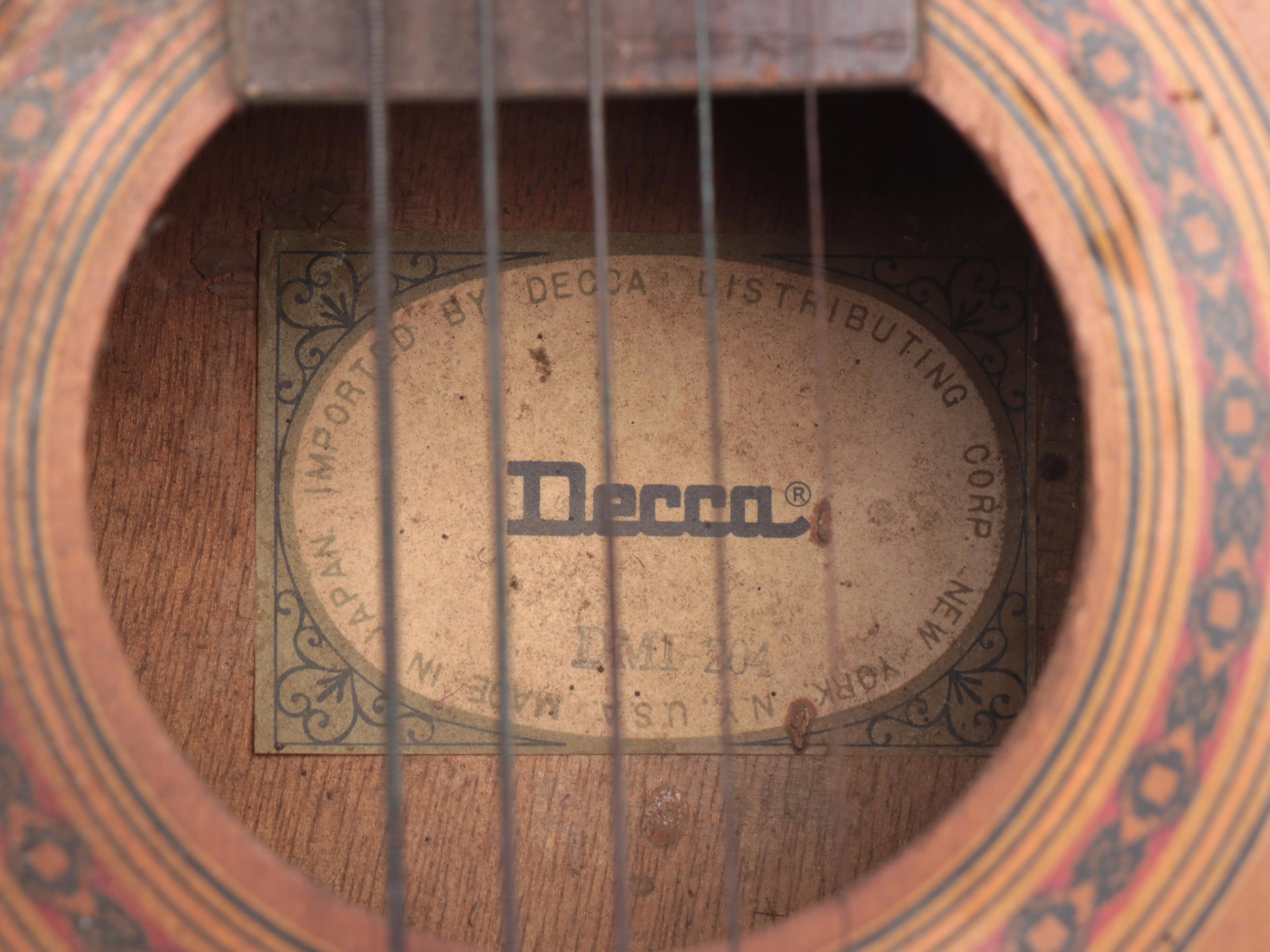 Decca DMI-204 Acoustic Guitar with Gibson Case