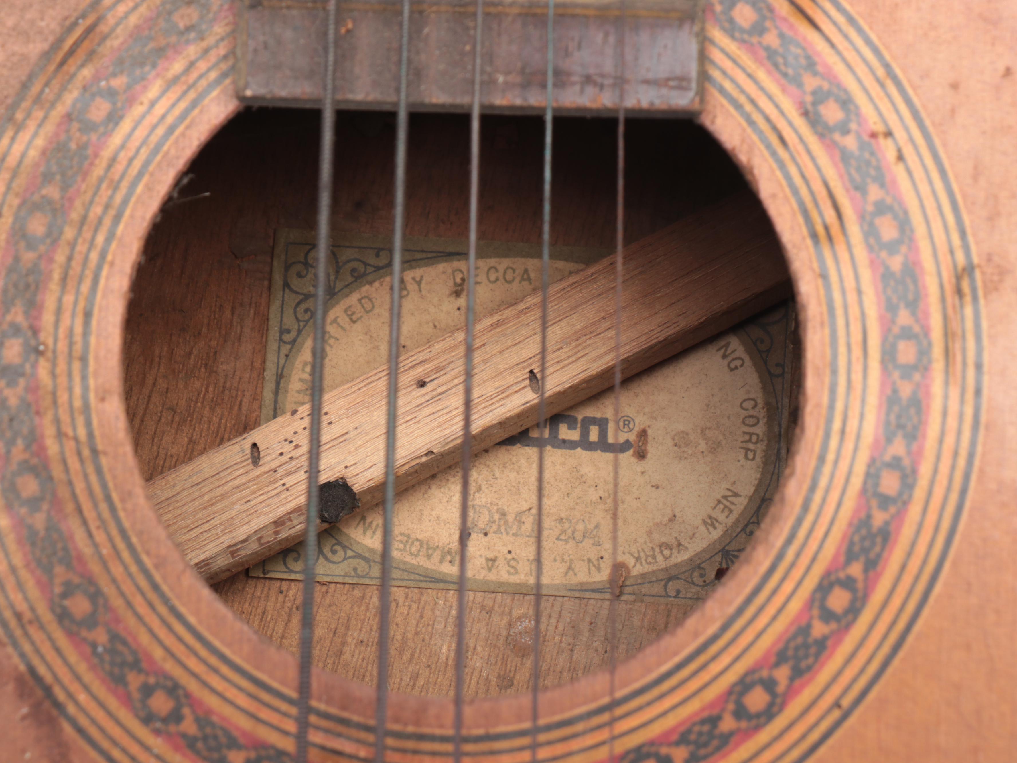Decca DMI-204 Acoustic Guitar with Gibson Case