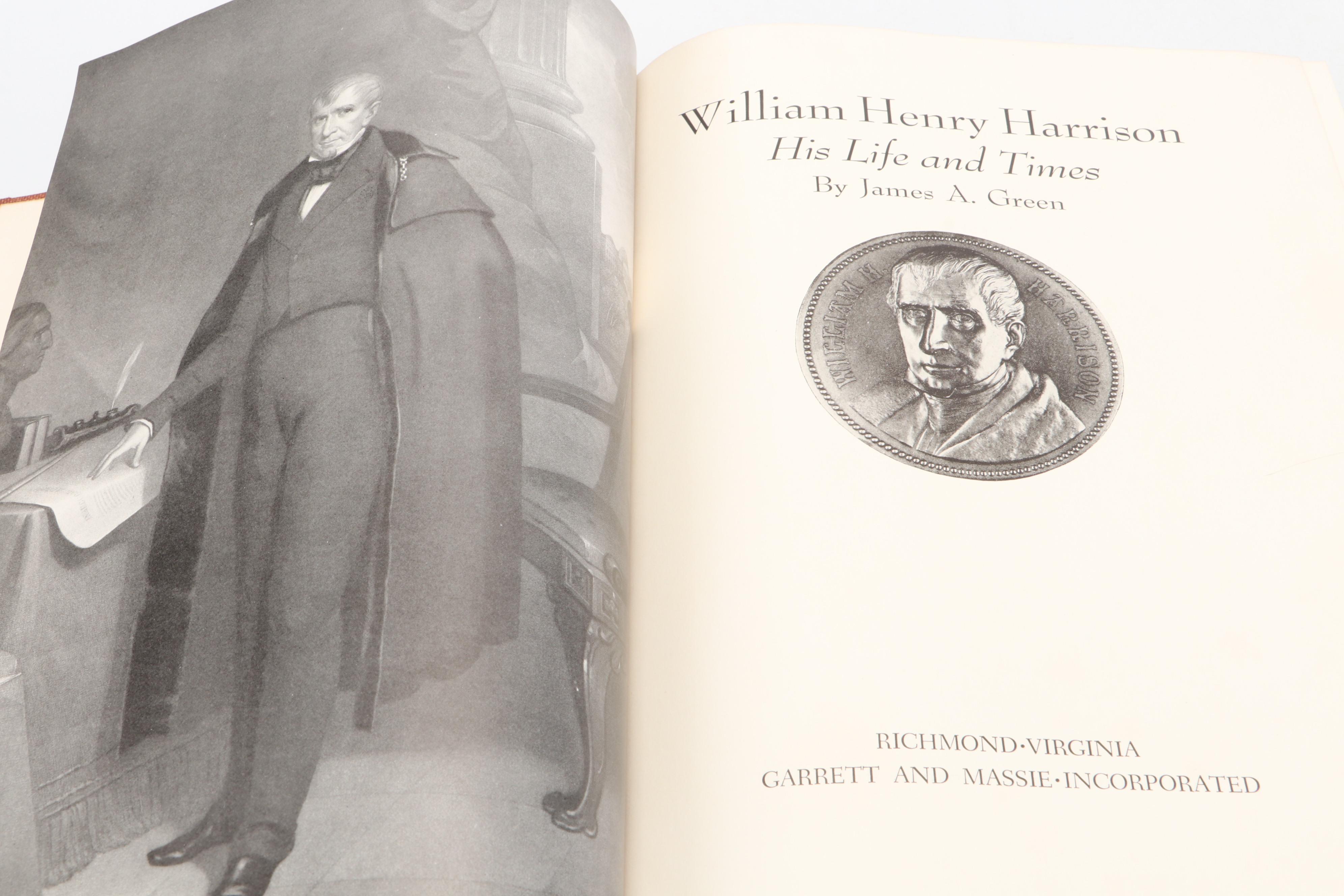 Signed "William Henry Harrison" by James A. Green and More Nonfiction Books