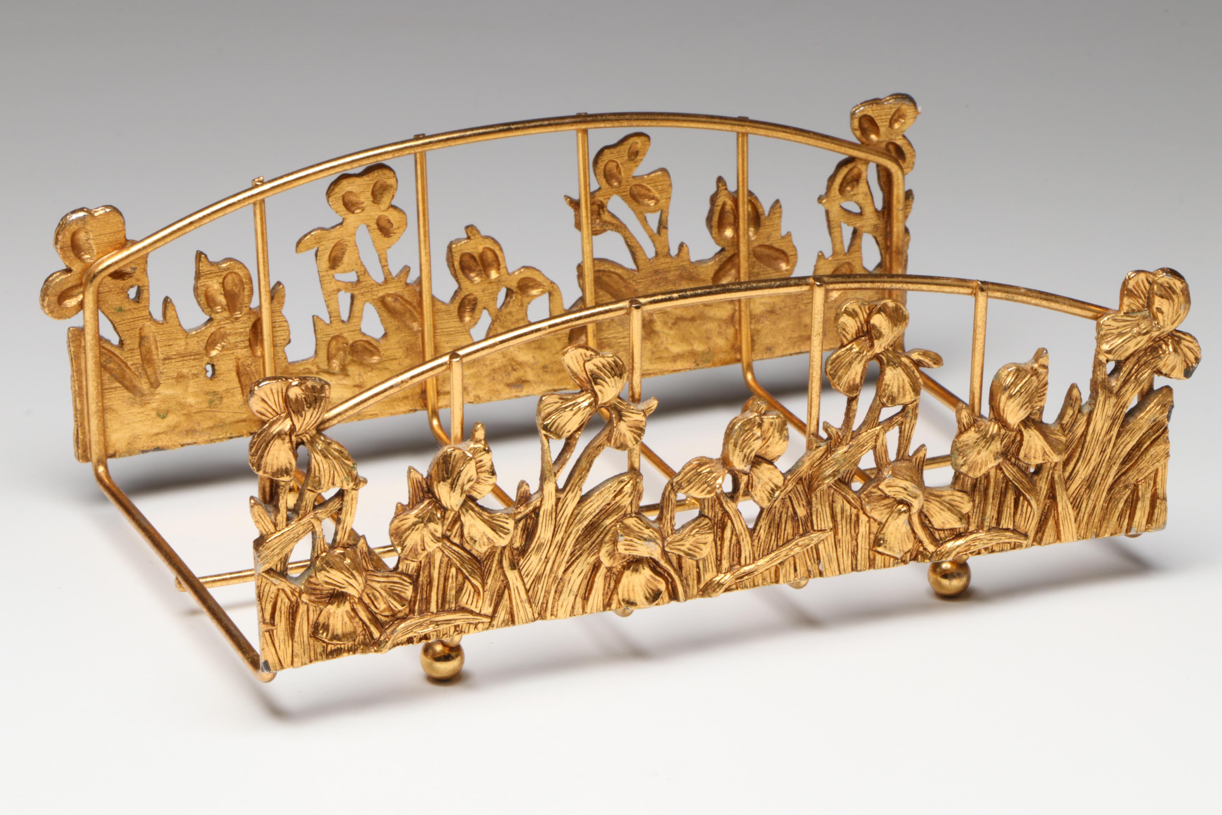 Sivei "Victorian Glass" Enameled Glass Vase with More Table Accessories