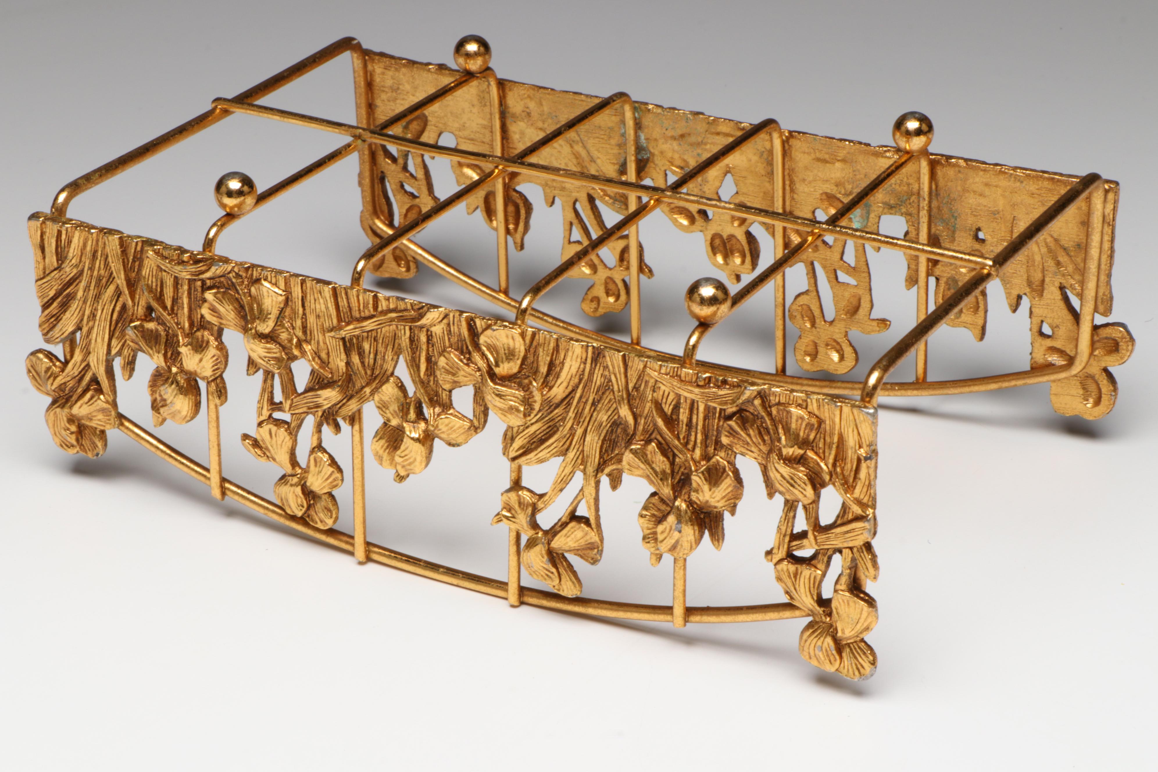 Sivei "Victorian Glass" Enameled Glass Vase with More Table Accessories