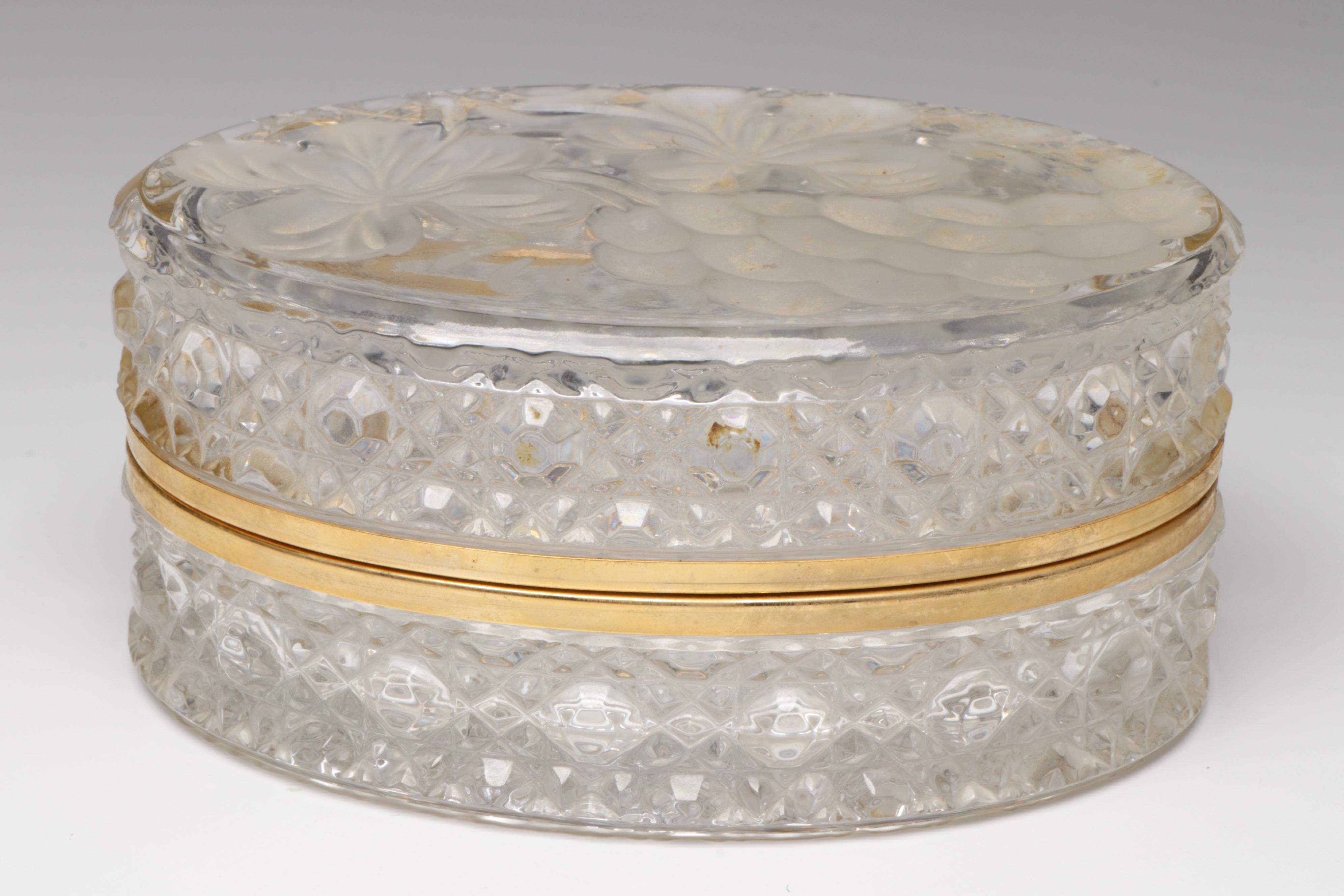 Sivei "Victorian Glass" Enameled Glass Vase with More Table Accessories