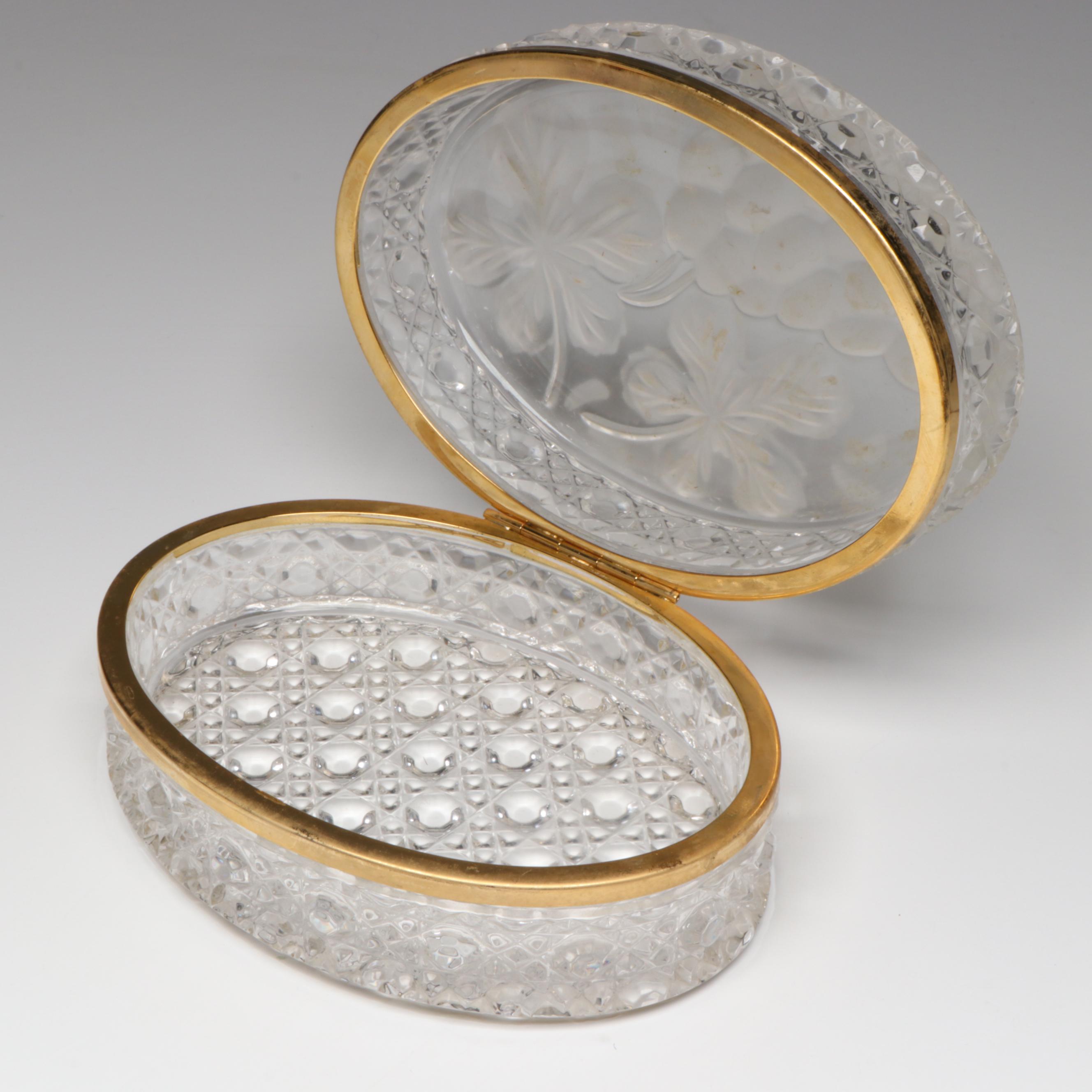 Sivei "Victorian Glass" Enameled Glass Vase with More Table Accessories