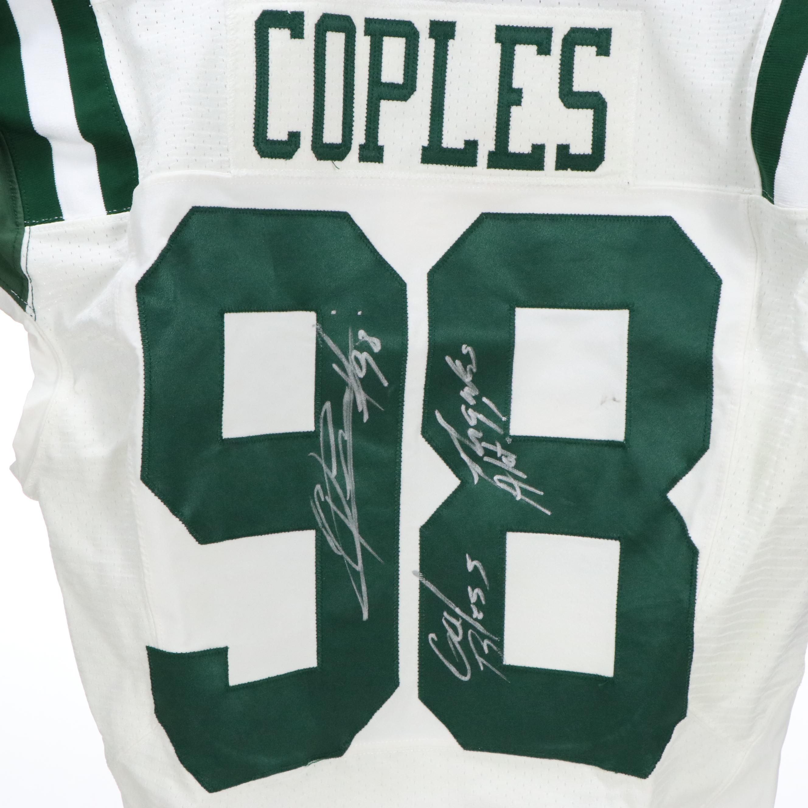 Quinton Coples Game Worn and Signed New York Jets Football Nike Jersey, PSA