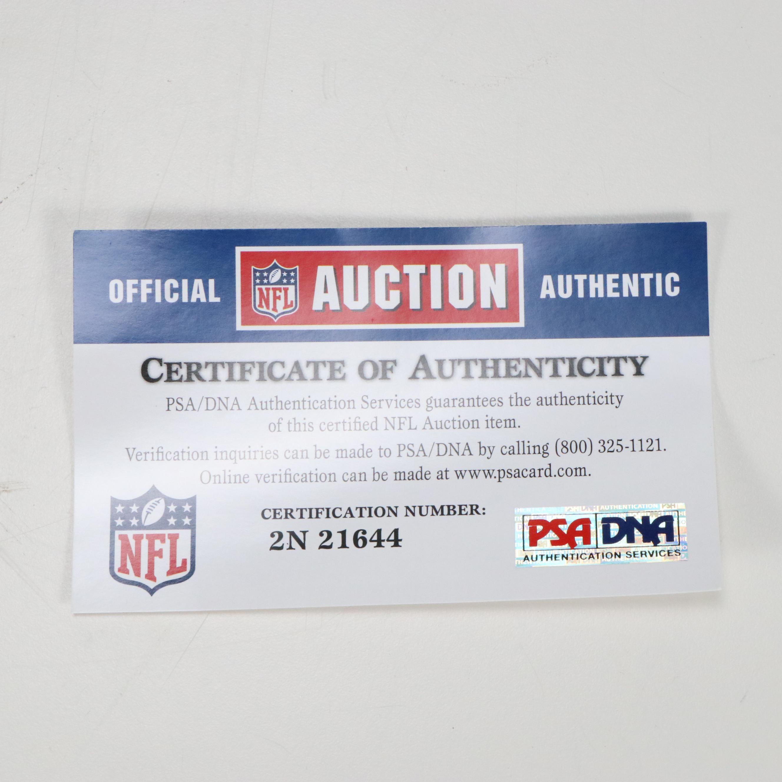 Quinton Coples Game Worn and Signed New York Jets Football Nike Jersey, PSA