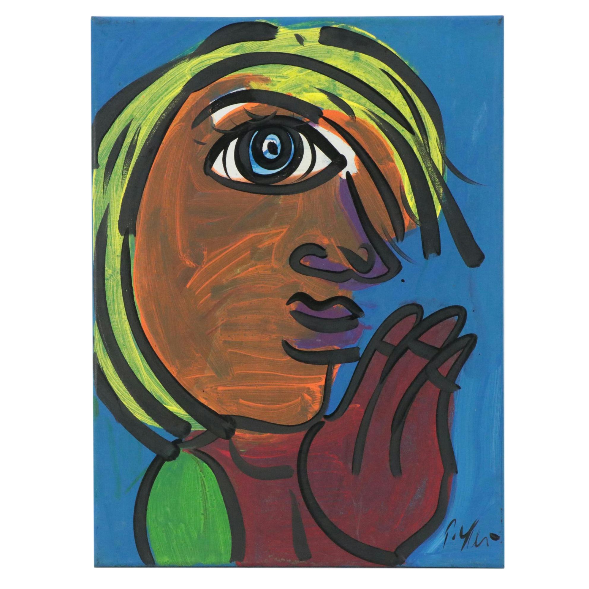 Peter Robert Keil Stylized Acrylic Portrait