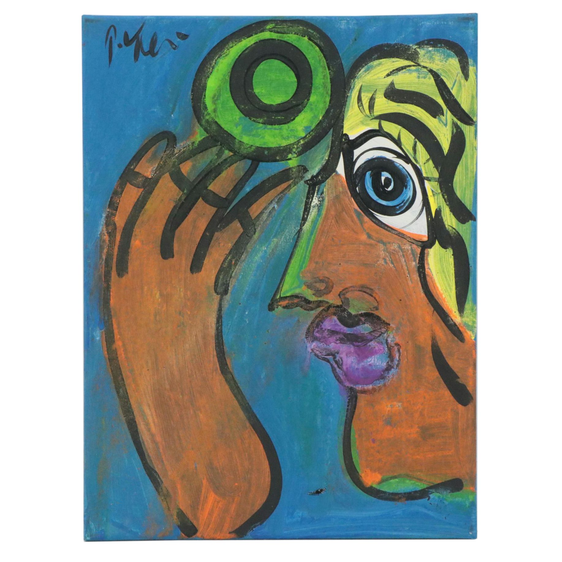 Peter Robert Keil Stylized Acrylic Portrait