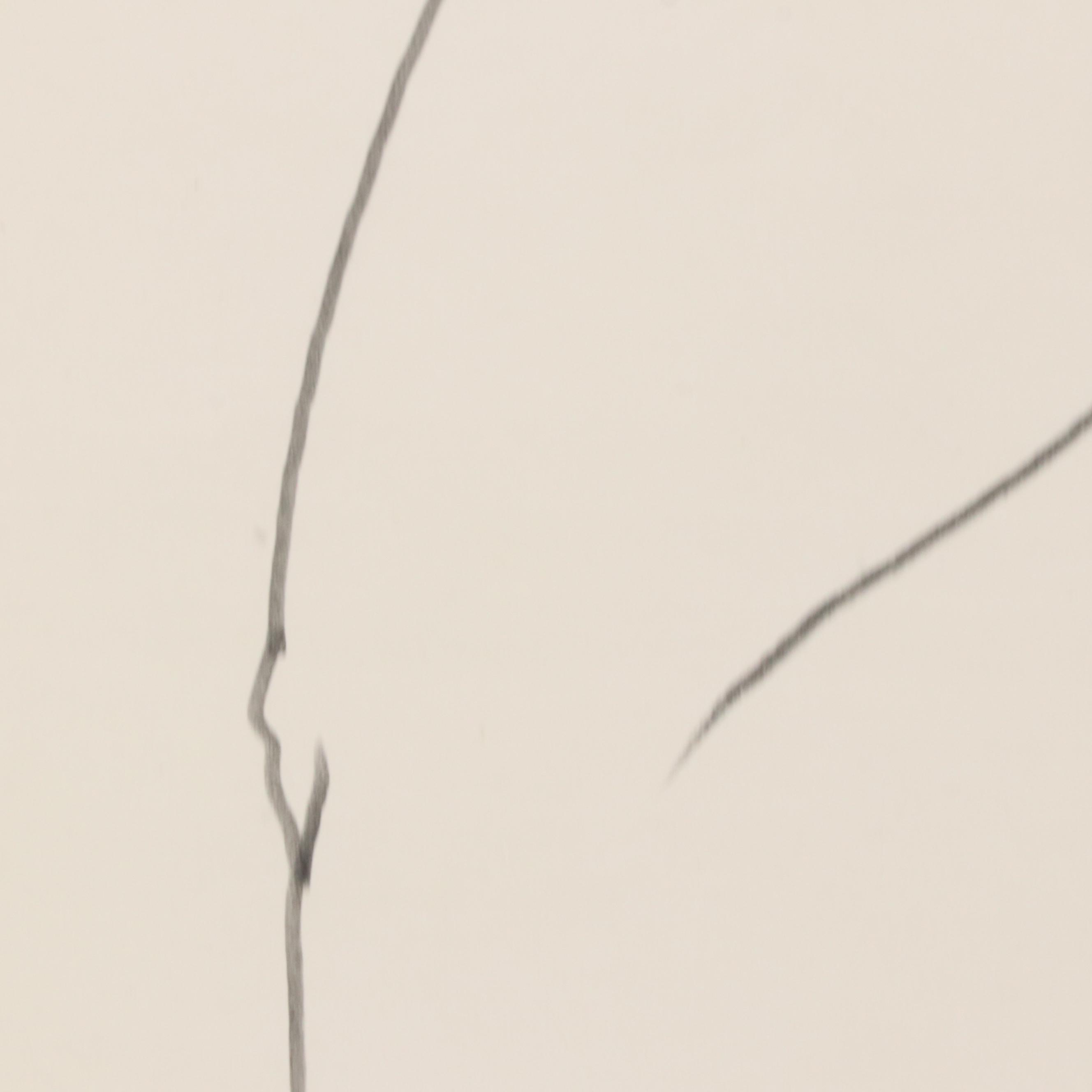 Paul Wagener Graphite Drawing of Figure Study, Late 20th Century