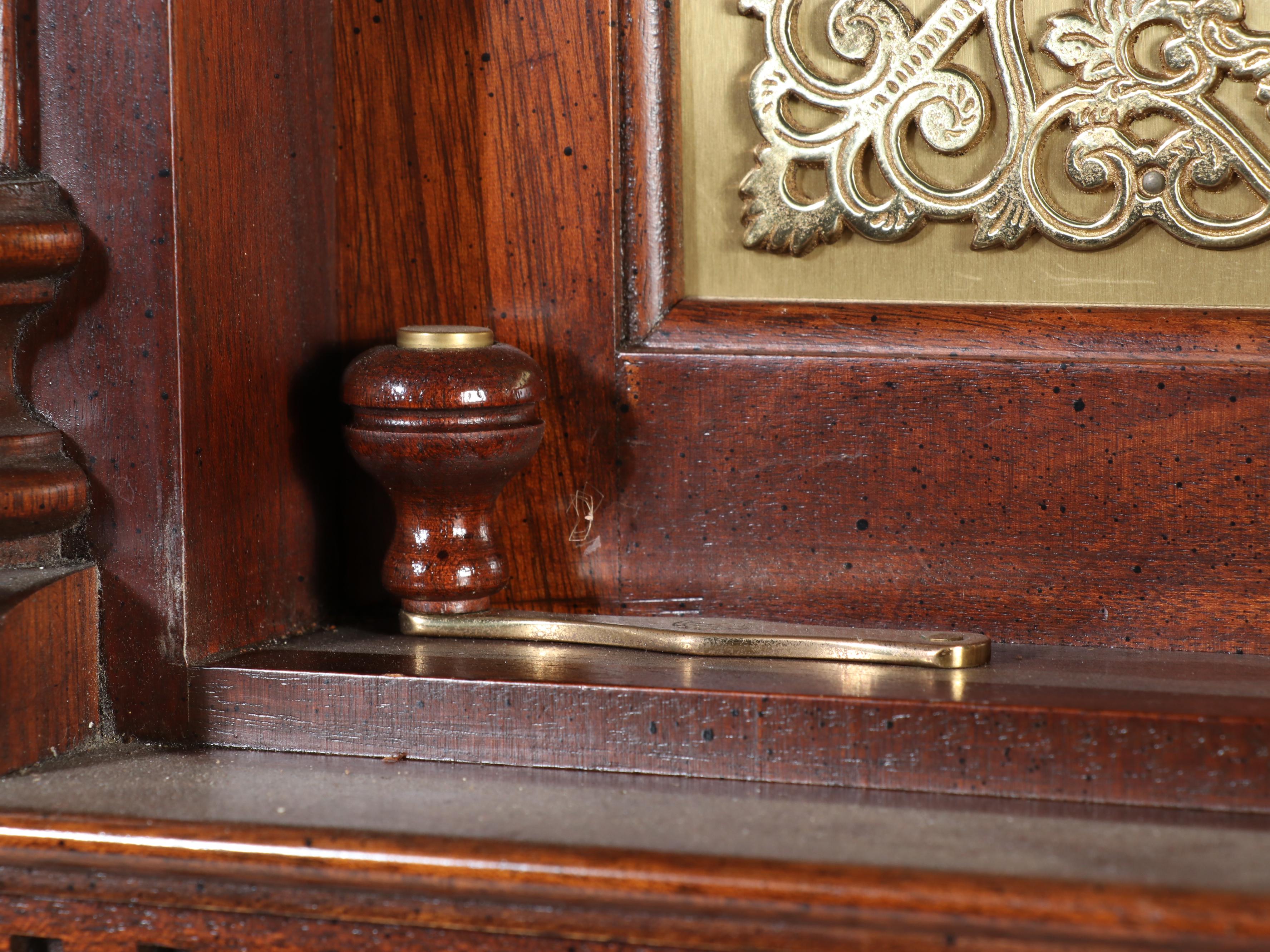 Sligh Georgian Style Inlaid Mahogany Grandfather Clock