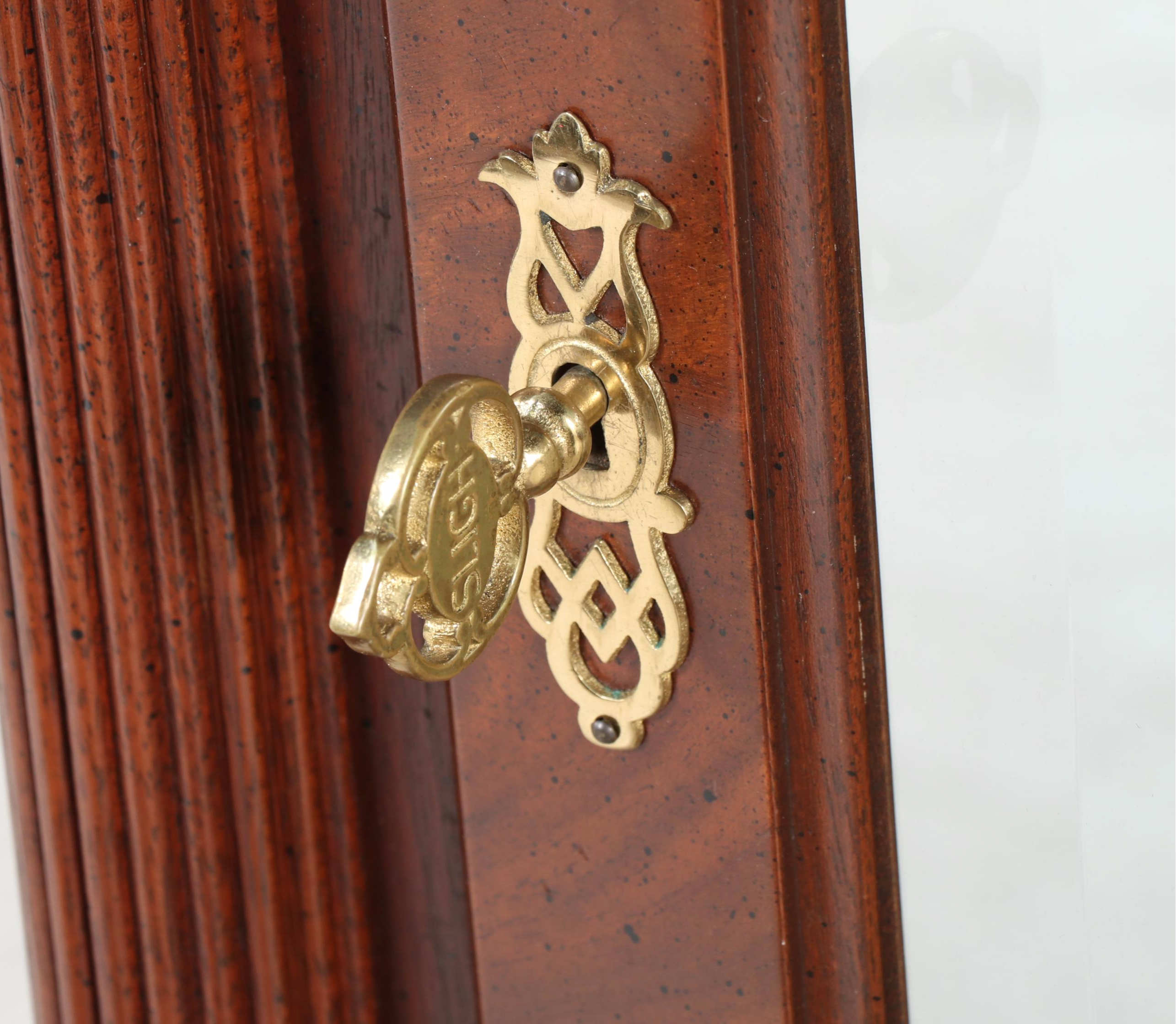 Sligh Georgian Style Inlaid Mahogany Grandfather Clock