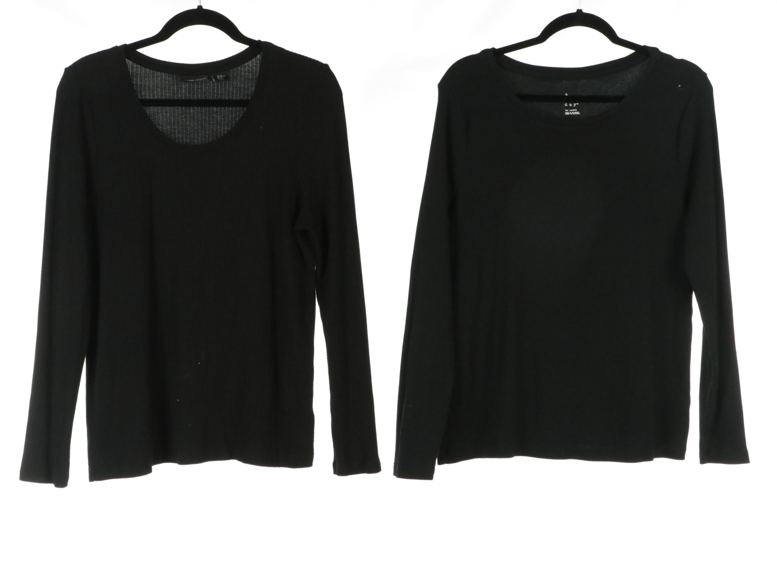 Adrienne Vittadini and A New Day Long Sleeve Tops with Vince Camuto Trousers