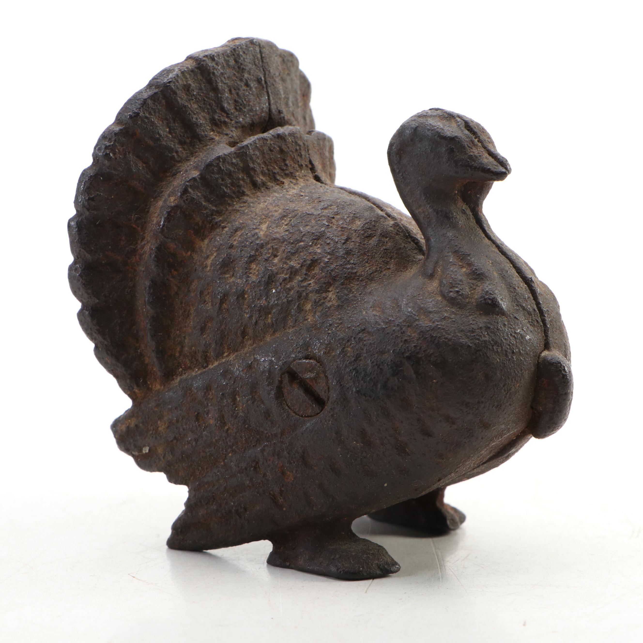 A. C. Williams Cast Iron Turkey Bank, Early 20th Century