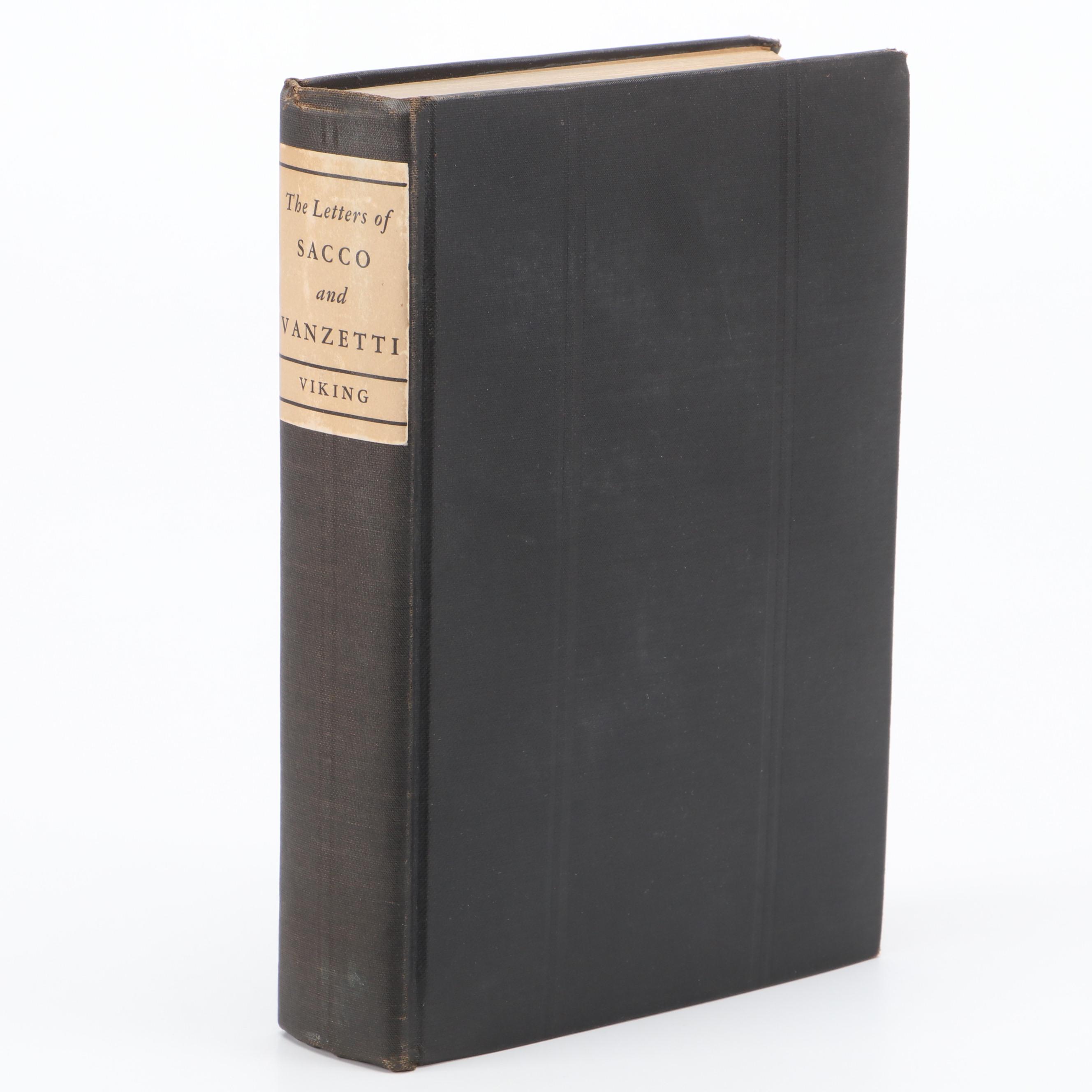 First Edition "Letters of Sacco and Vanzetti" Edited by Frankfurter and Jackson