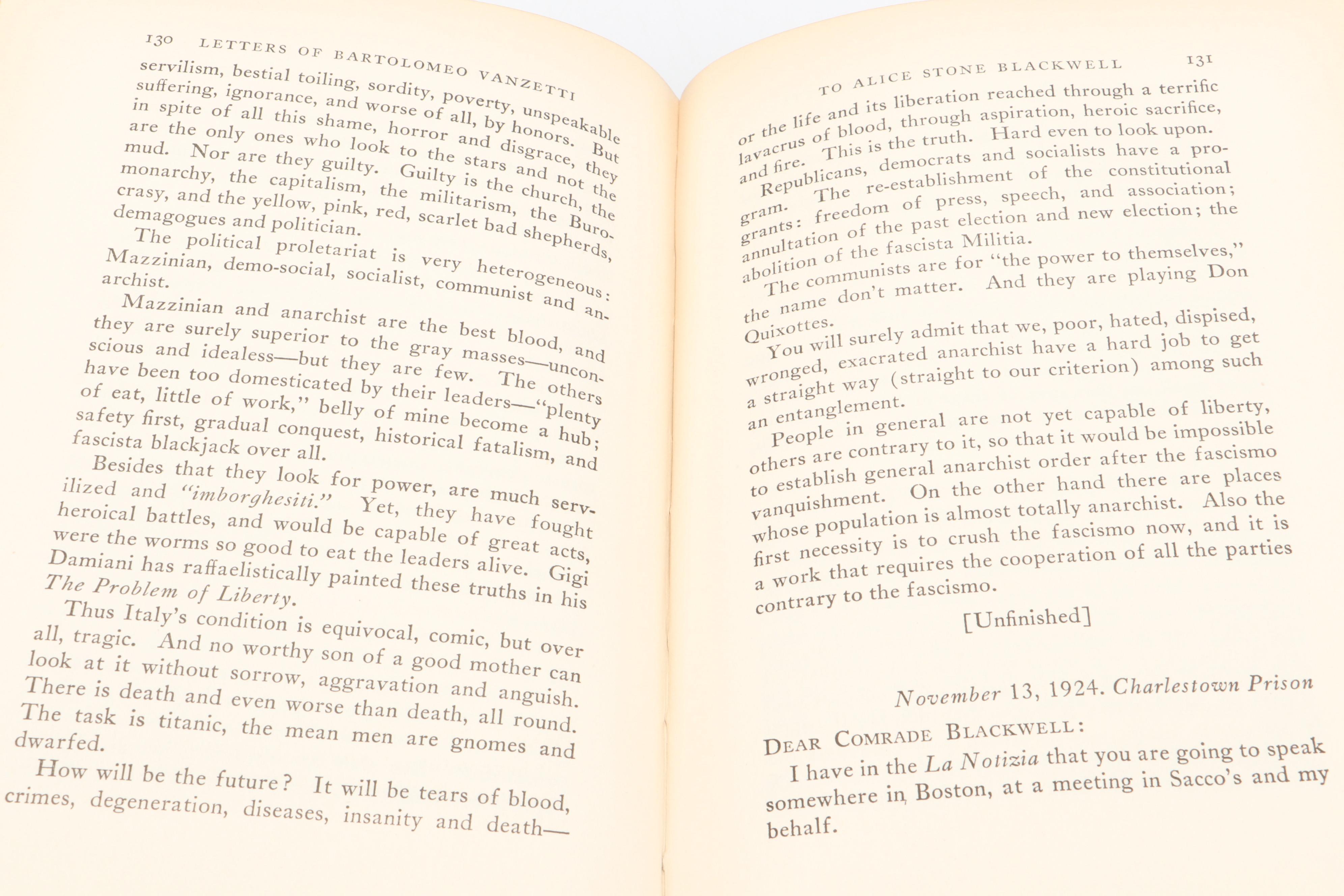 First Edition "Letters of Sacco and Vanzetti" Edited by Frankfurter and Jackson