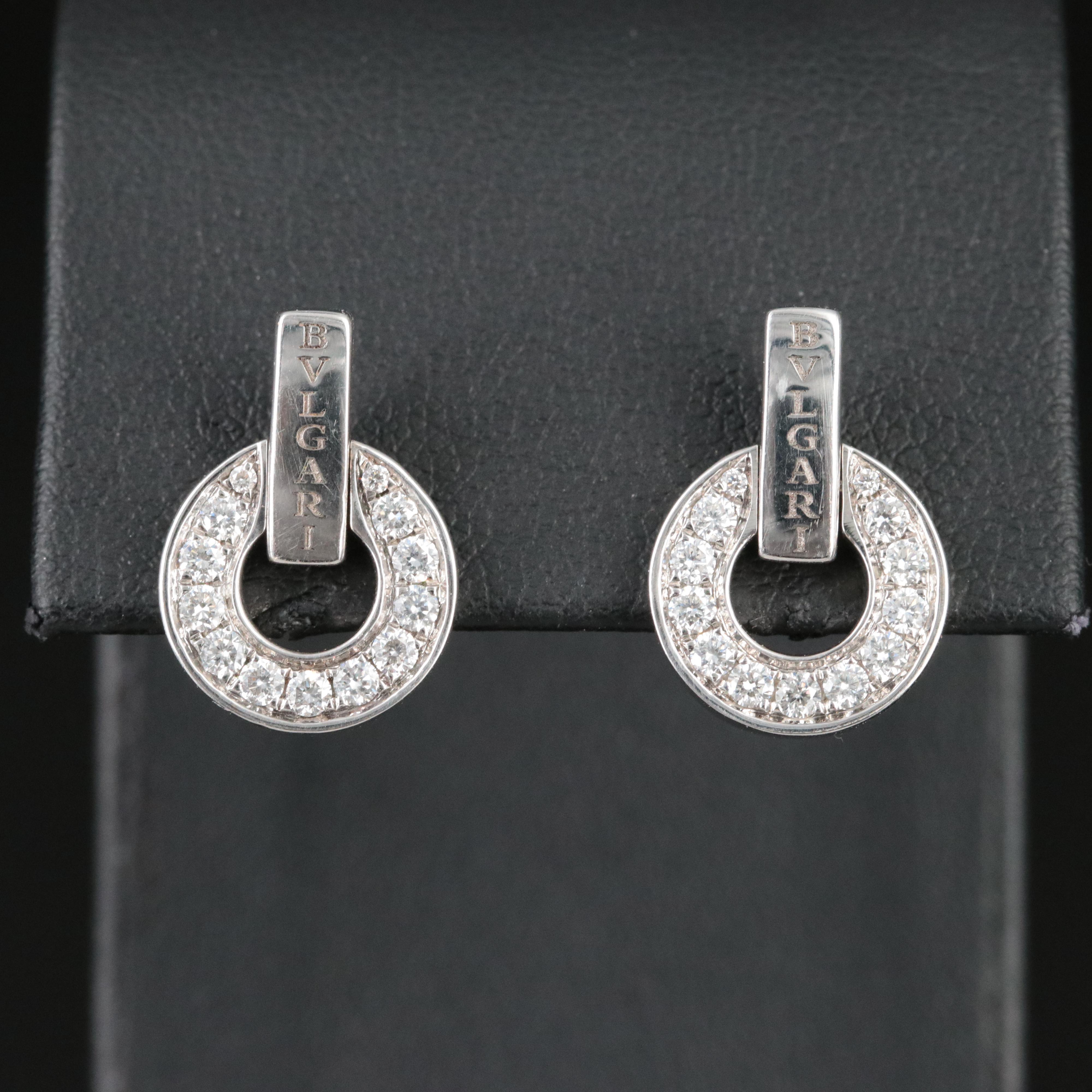 Bulgari BVLGARI 18K 0.38 CTW Diamond Earrings