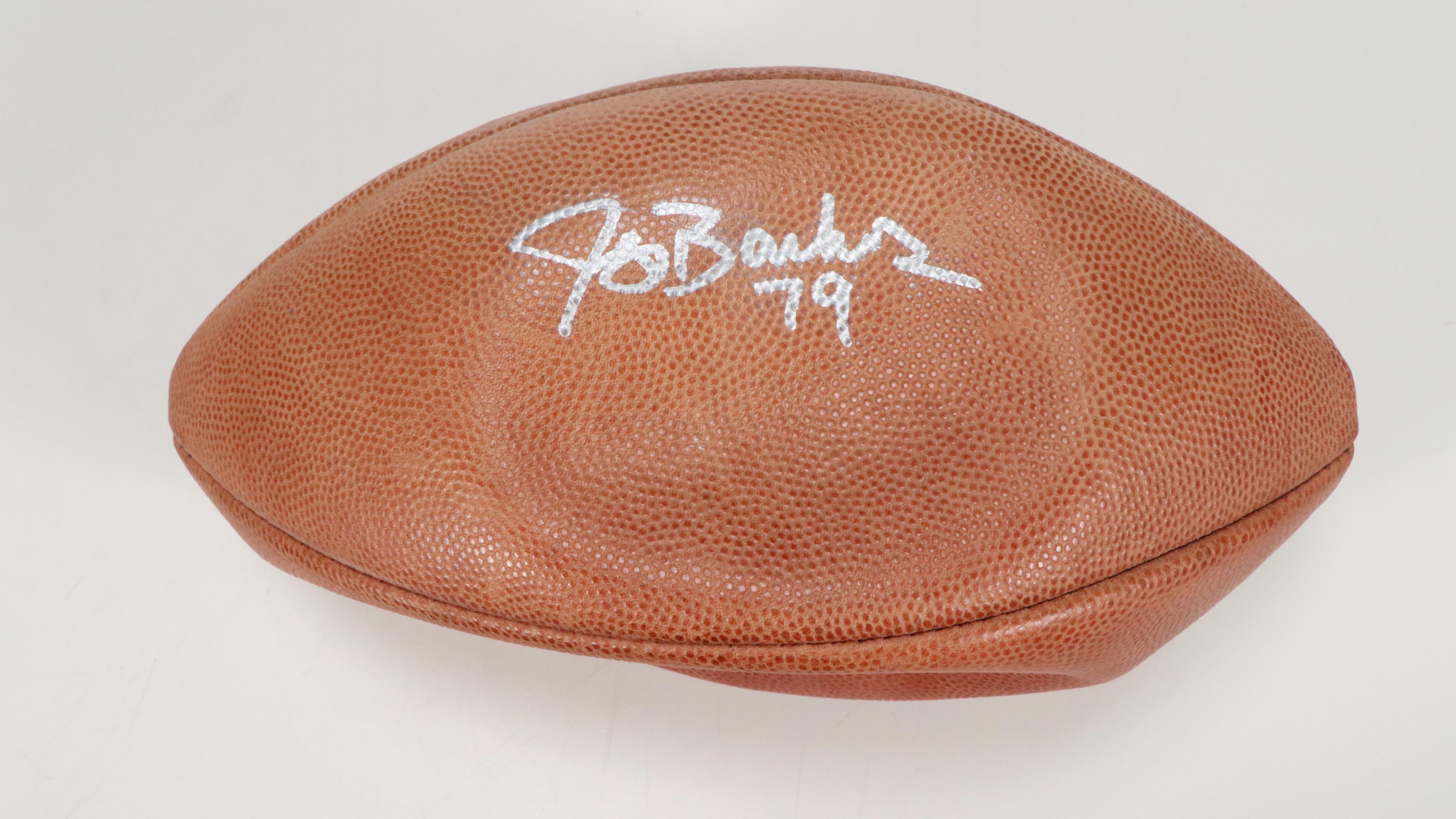 Jeff Backus Player Issued Detroit Lions Jersey with Signed Wilson Football