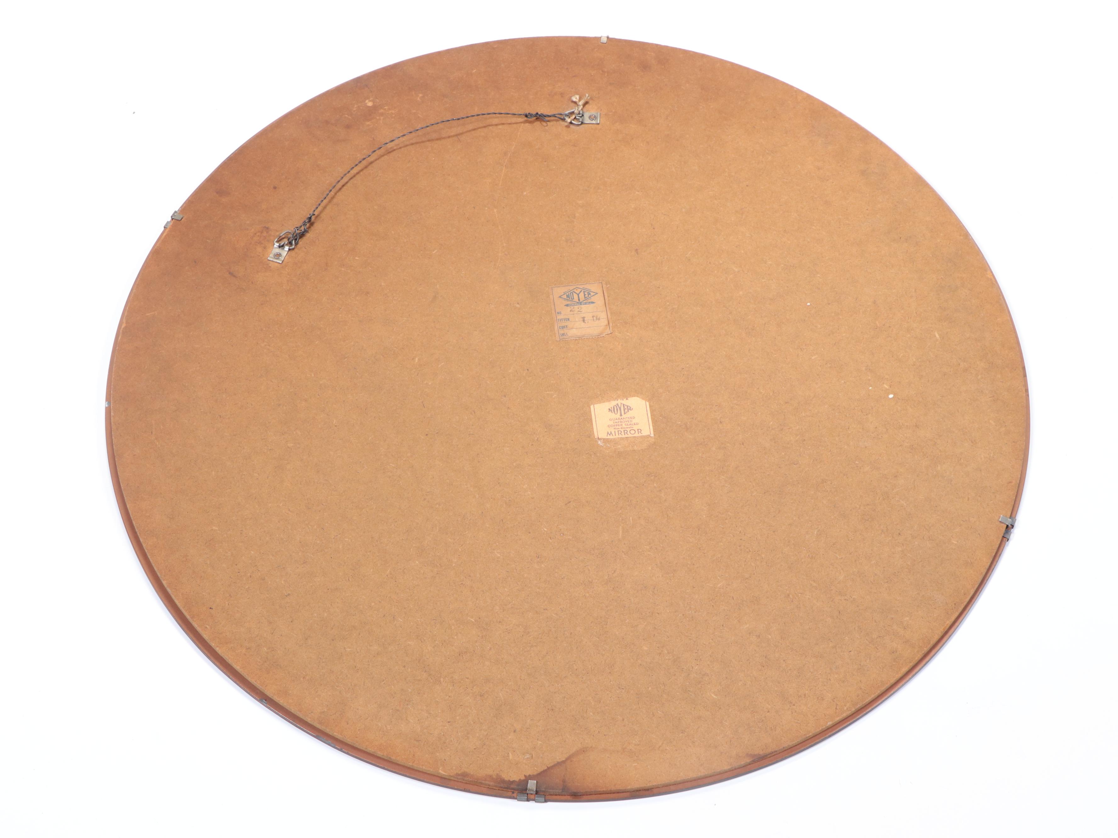 Noyer Reverse-Etched and Beveled Glass Wall Mirror