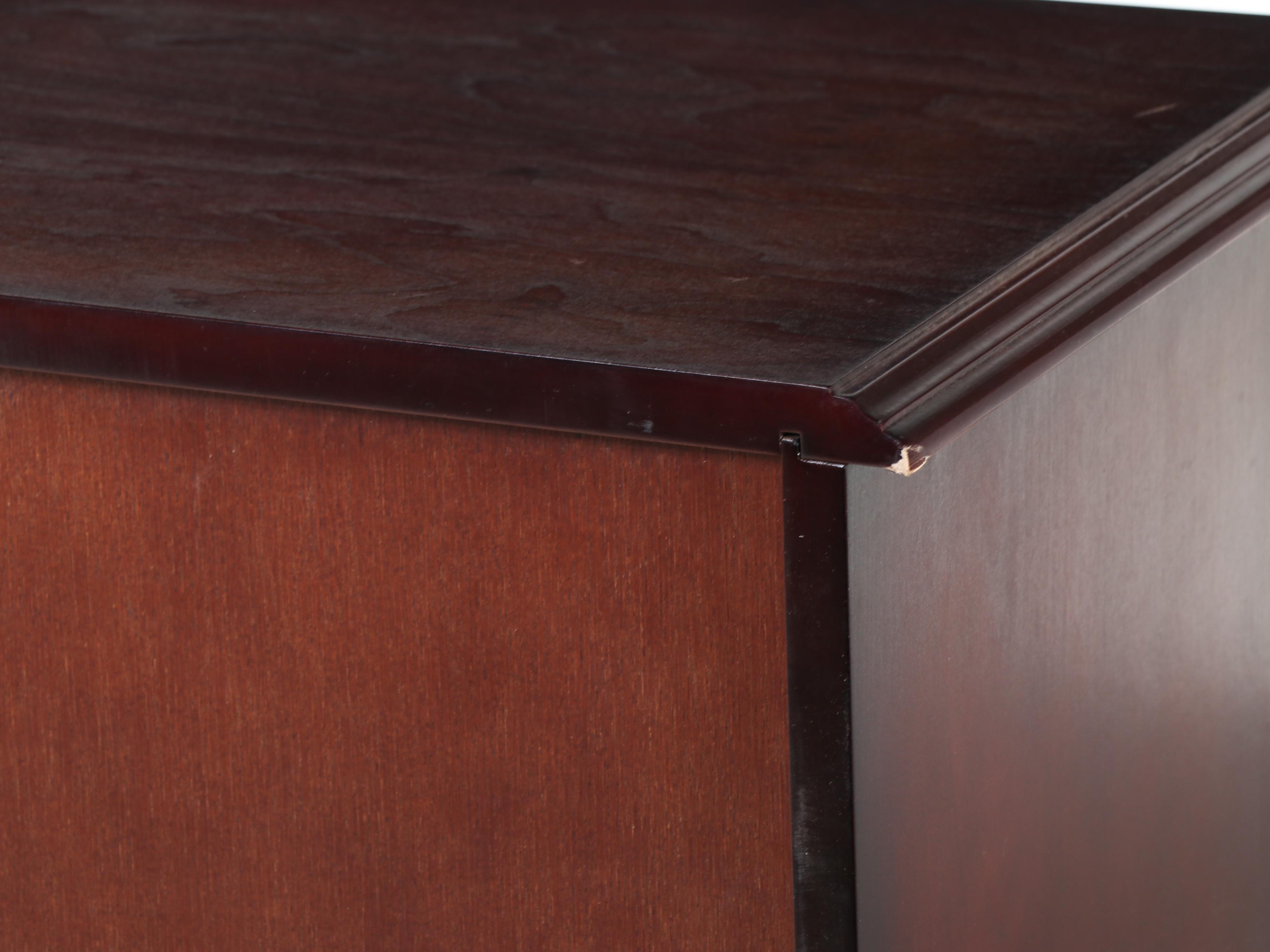 The Bombay Company Federal Style Cherrywood-Stained Jewelry Cabinet