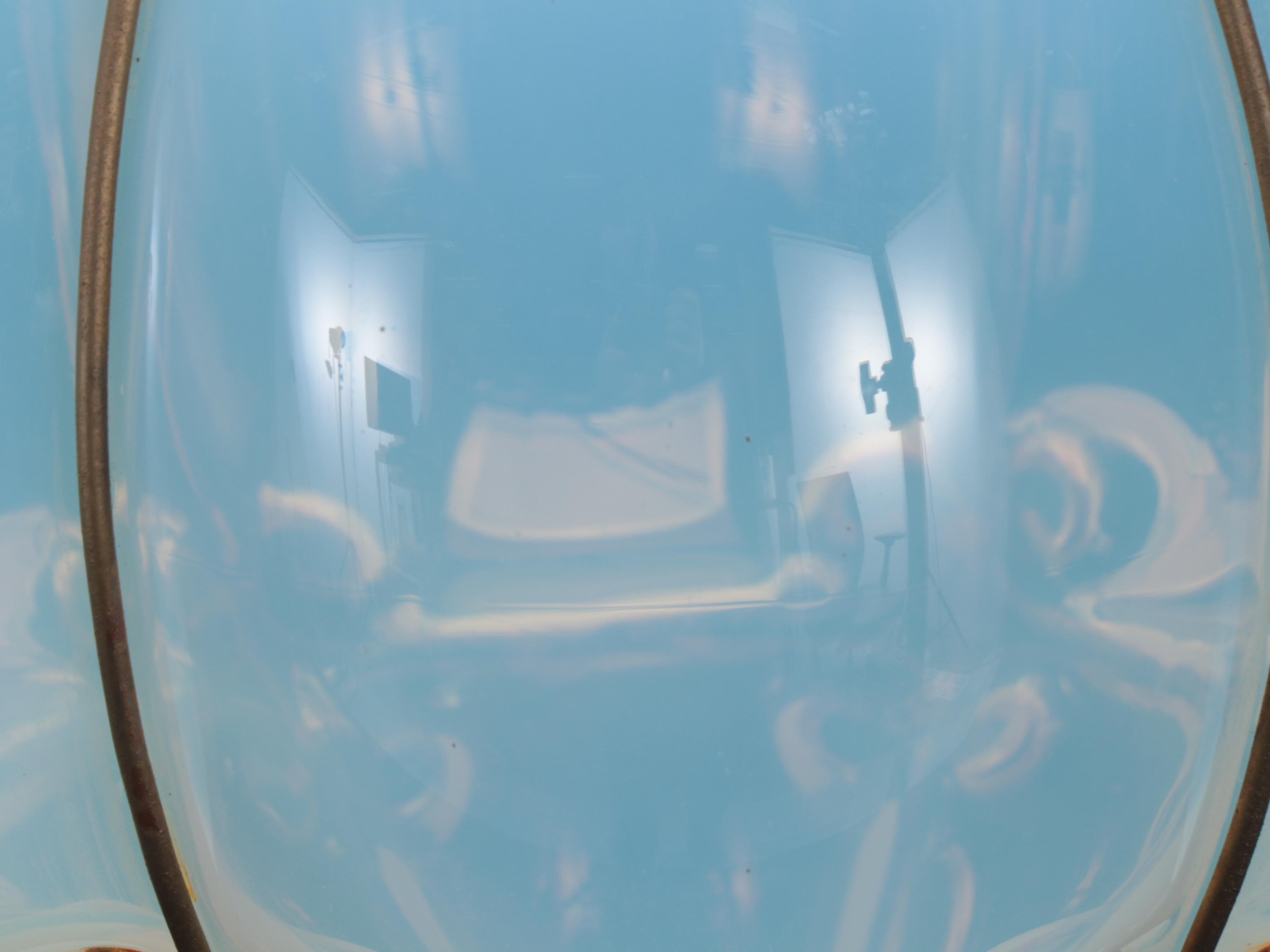 Mexican Iridescent Bubble Glass Pendant Light