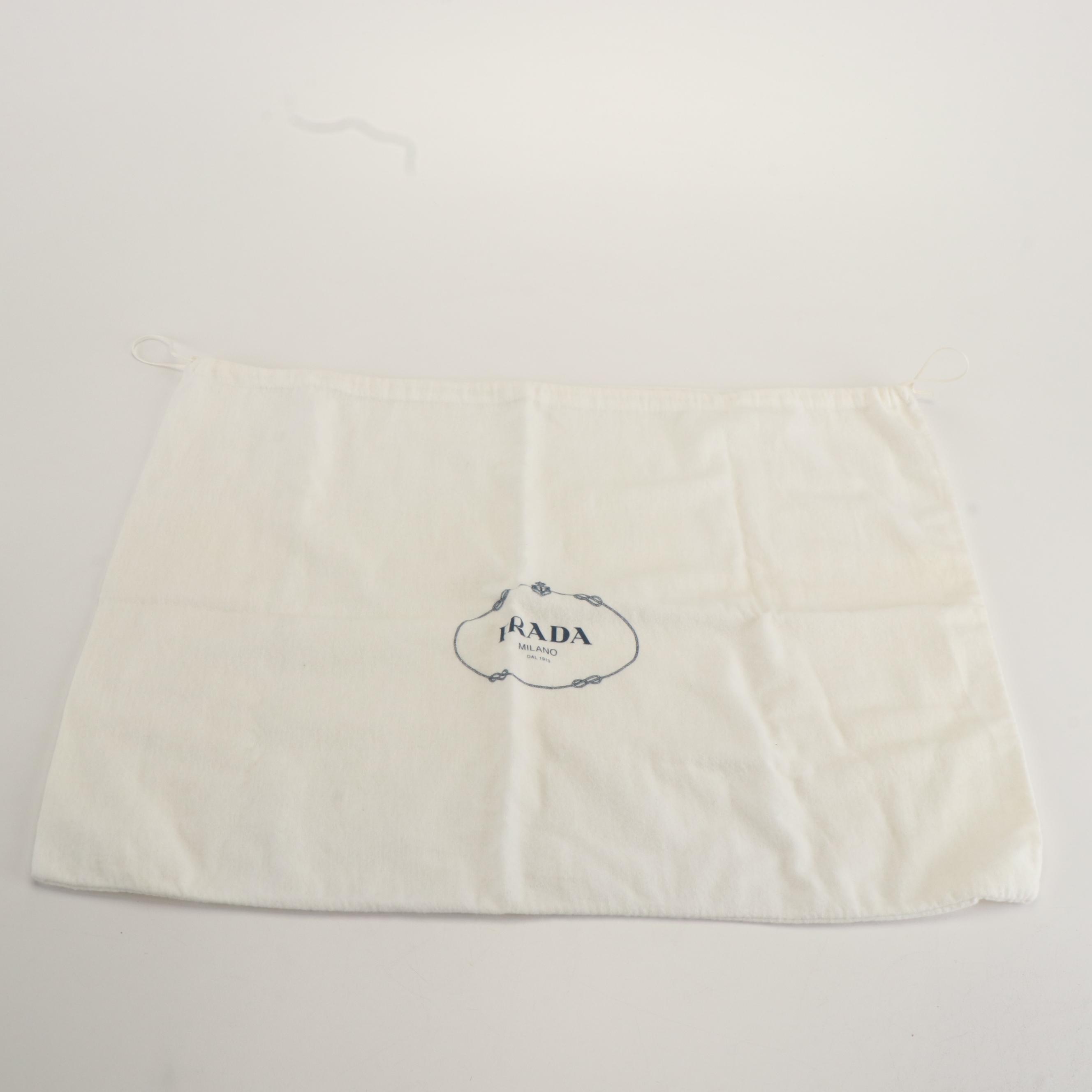 Prada Canapa Logo Black Canvas Tote Bag