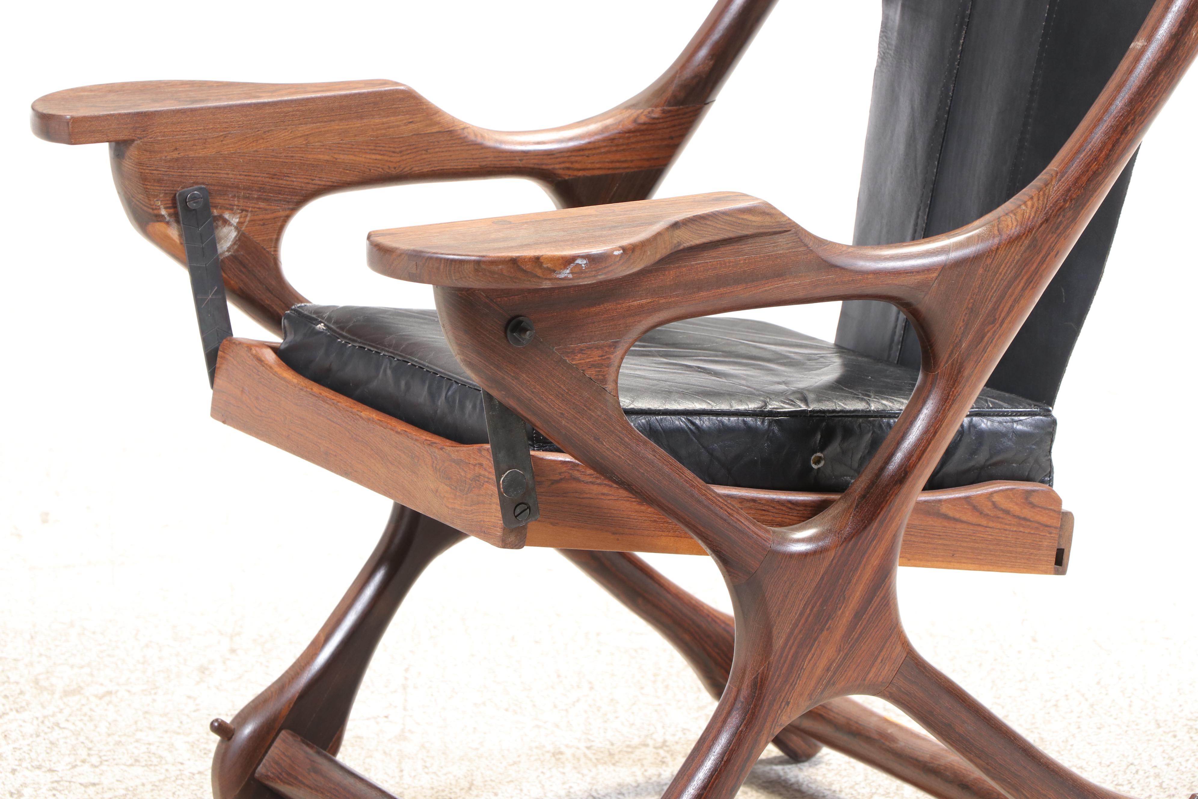 Don S. Shoemaker for Señal S.A. Cocobolo "Swinger" Lounge Chair, Circa 1960