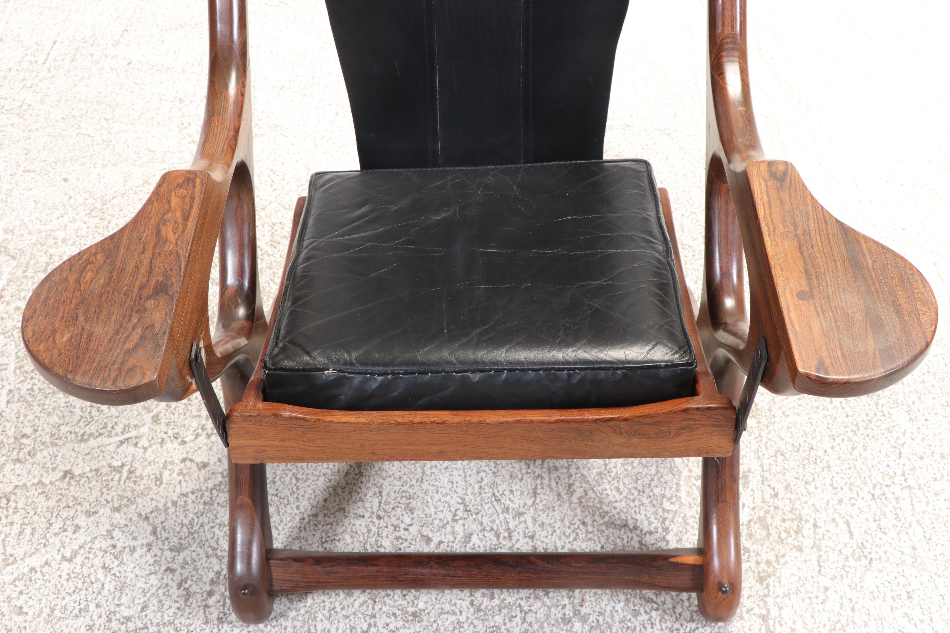 Don S. Shoemaker for Señal S.A. Cocobolo "Swinger" Lounge Chair, Circa 1960
