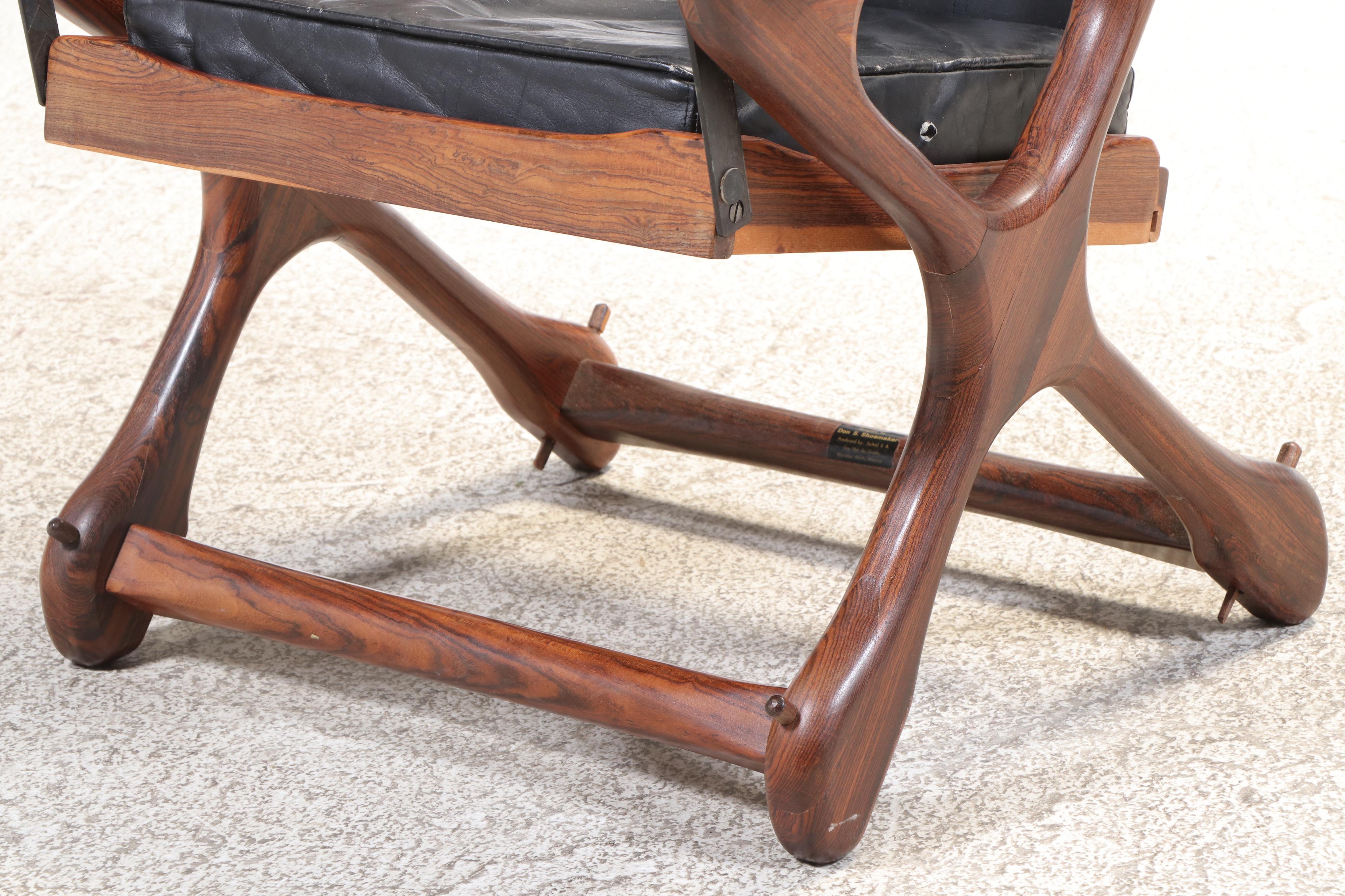 Don S. Shoemaker for Señal S.A. Cocobolo "Swinger" Lounge Chair, Circa 1960