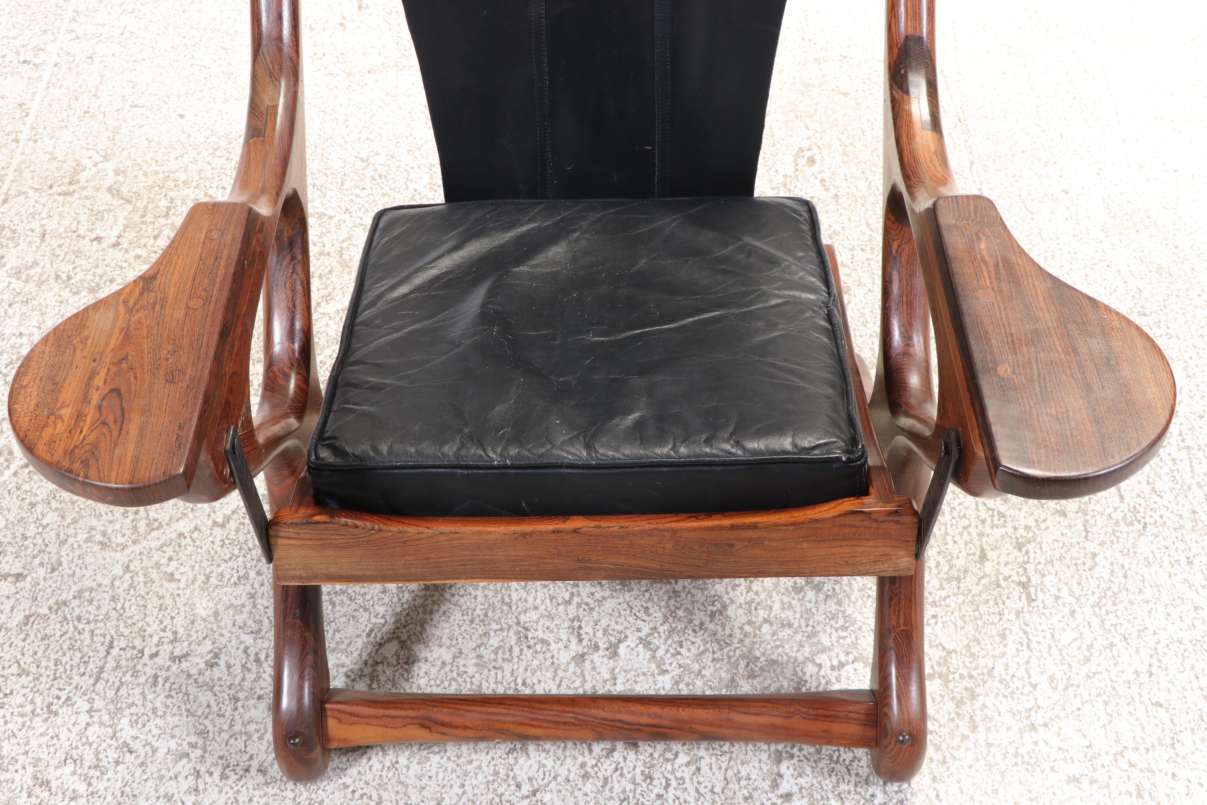 Don S. Shoemaker for Señal S.A. Cocobolo "Swinger" Lounge Chair, Circa 1960