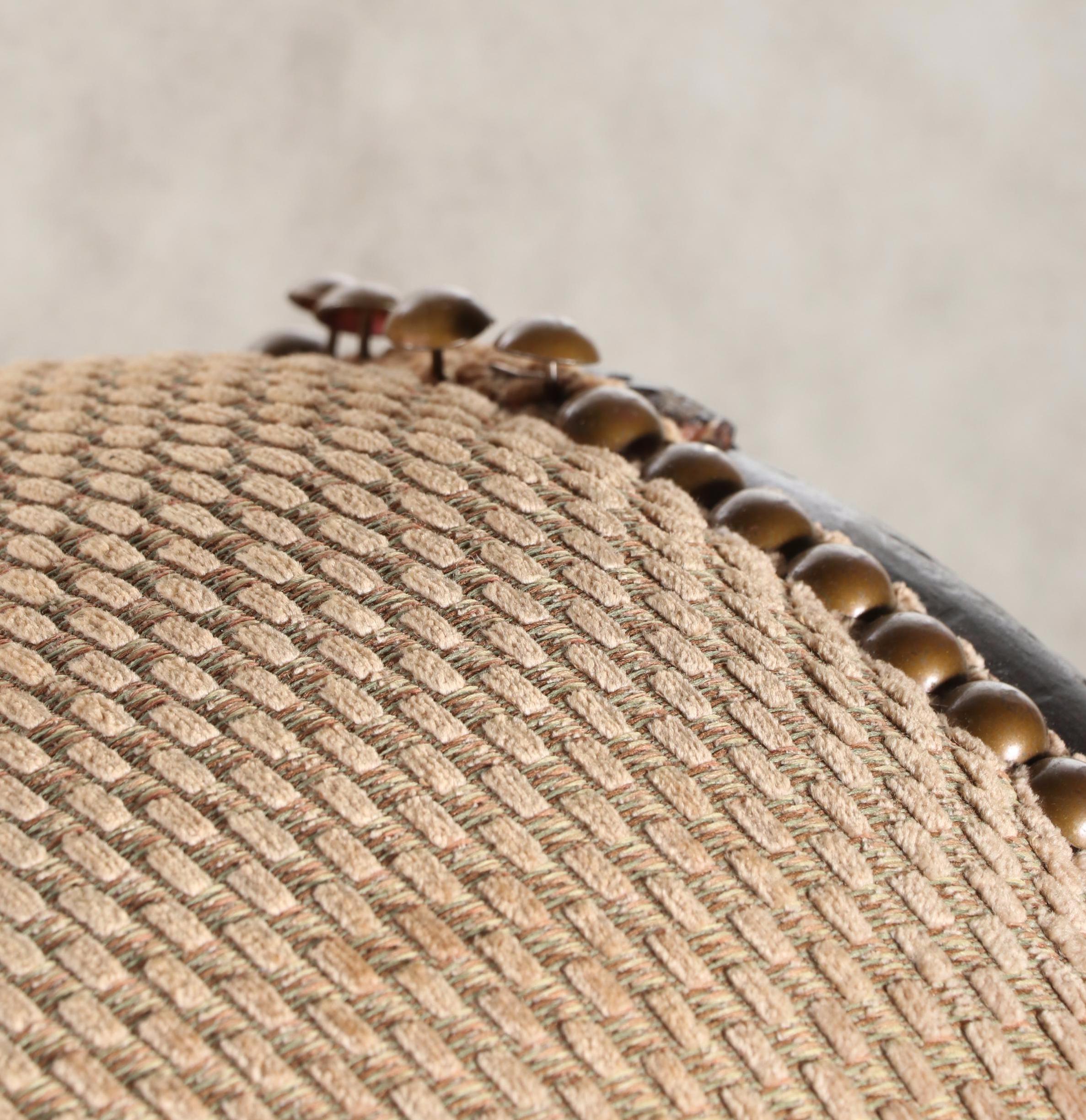 American Empire Revival Scrolled Arm Winged Paw Foot Bench, Late 19th Century