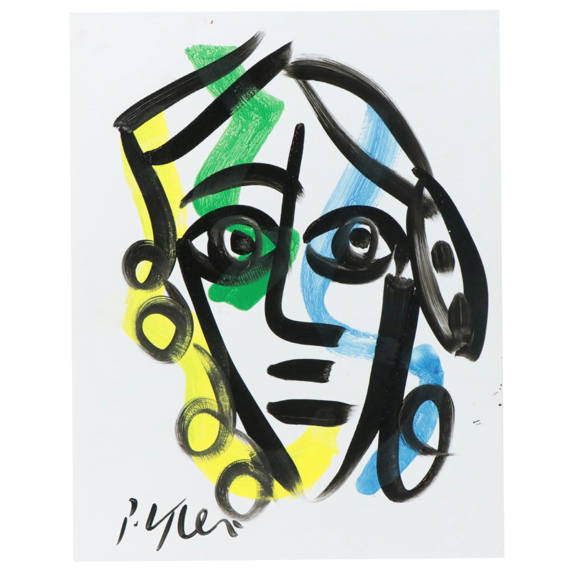 Peter Keil Abstract Acrylic Portrait