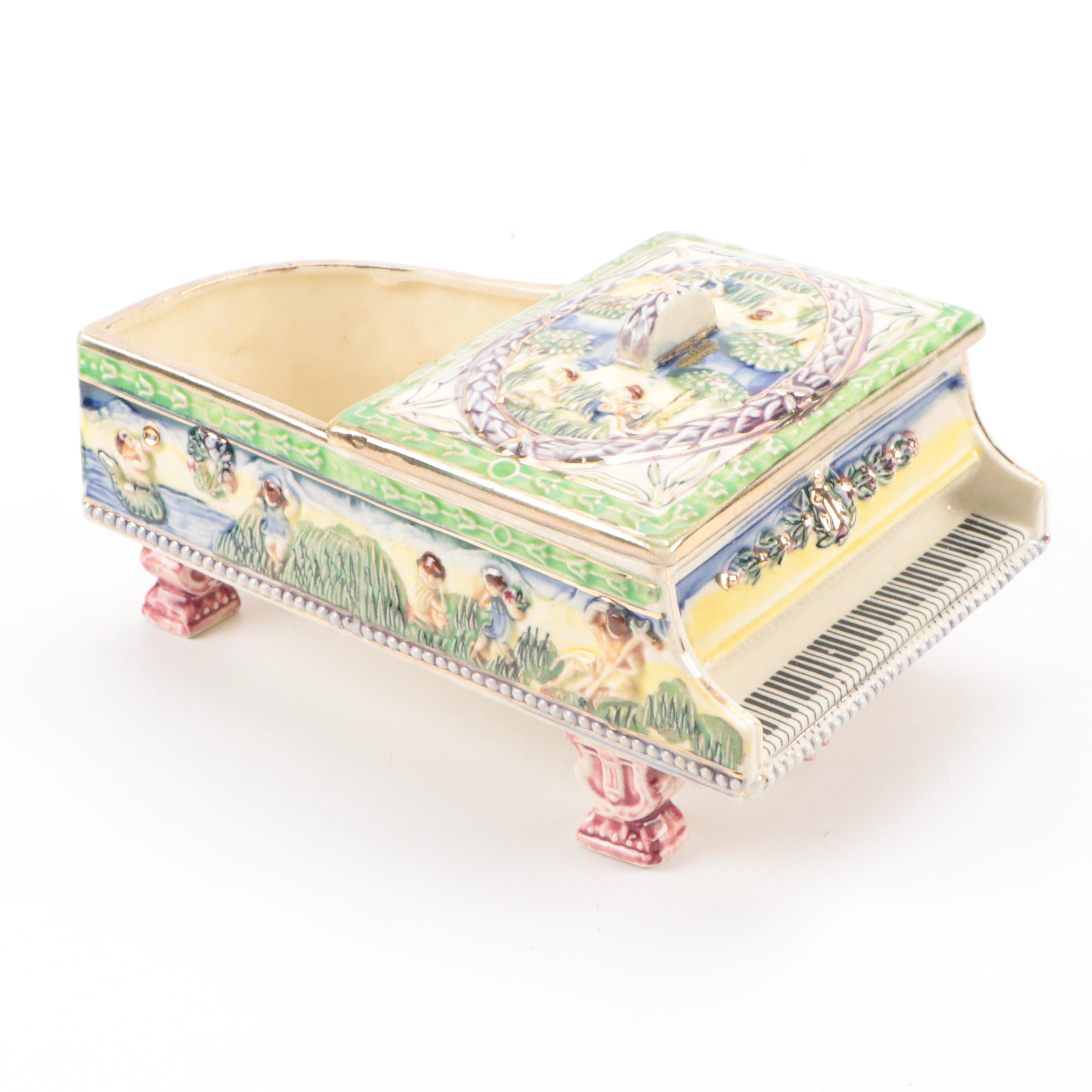 Lenox "Beauty Of The Ball" Porcelain Figurine with Ceramic Ashtray and More