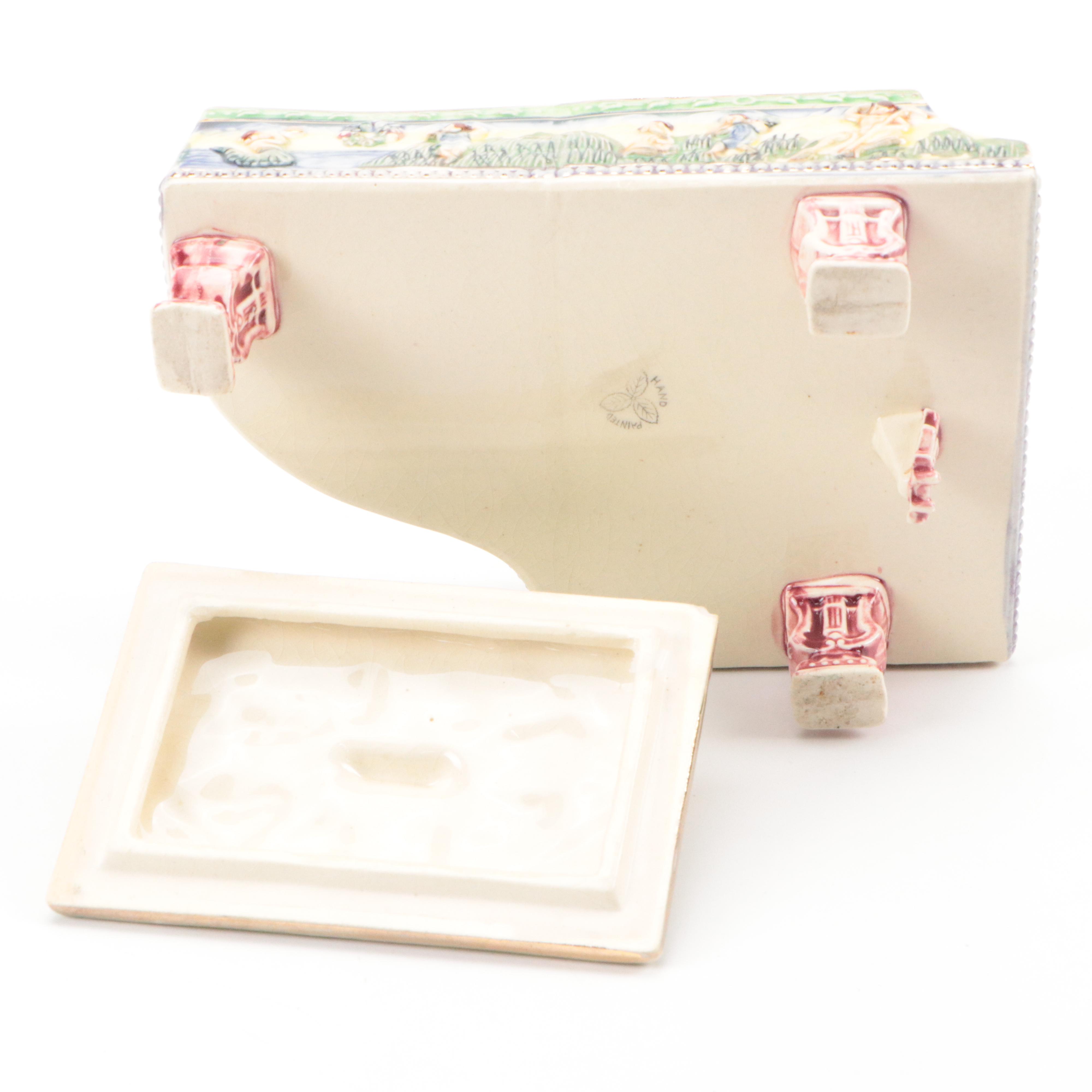 Lenox "Beauty Of The Ball" Porcelain Figurine with Ceramic Ashtray and More