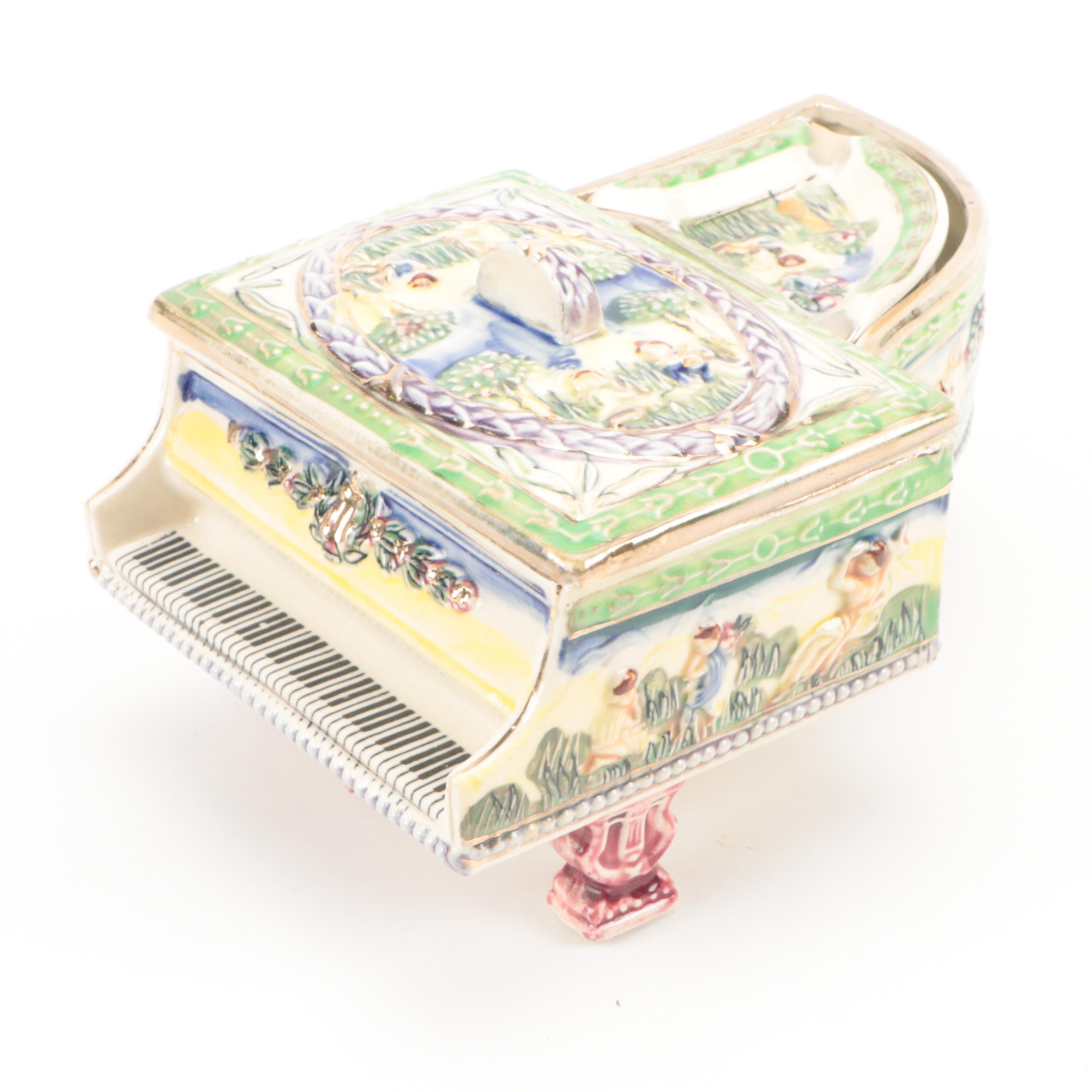 Lenox "Beauty Of The Ball" Porcelain Figurine with Ceramic Ashtray and More