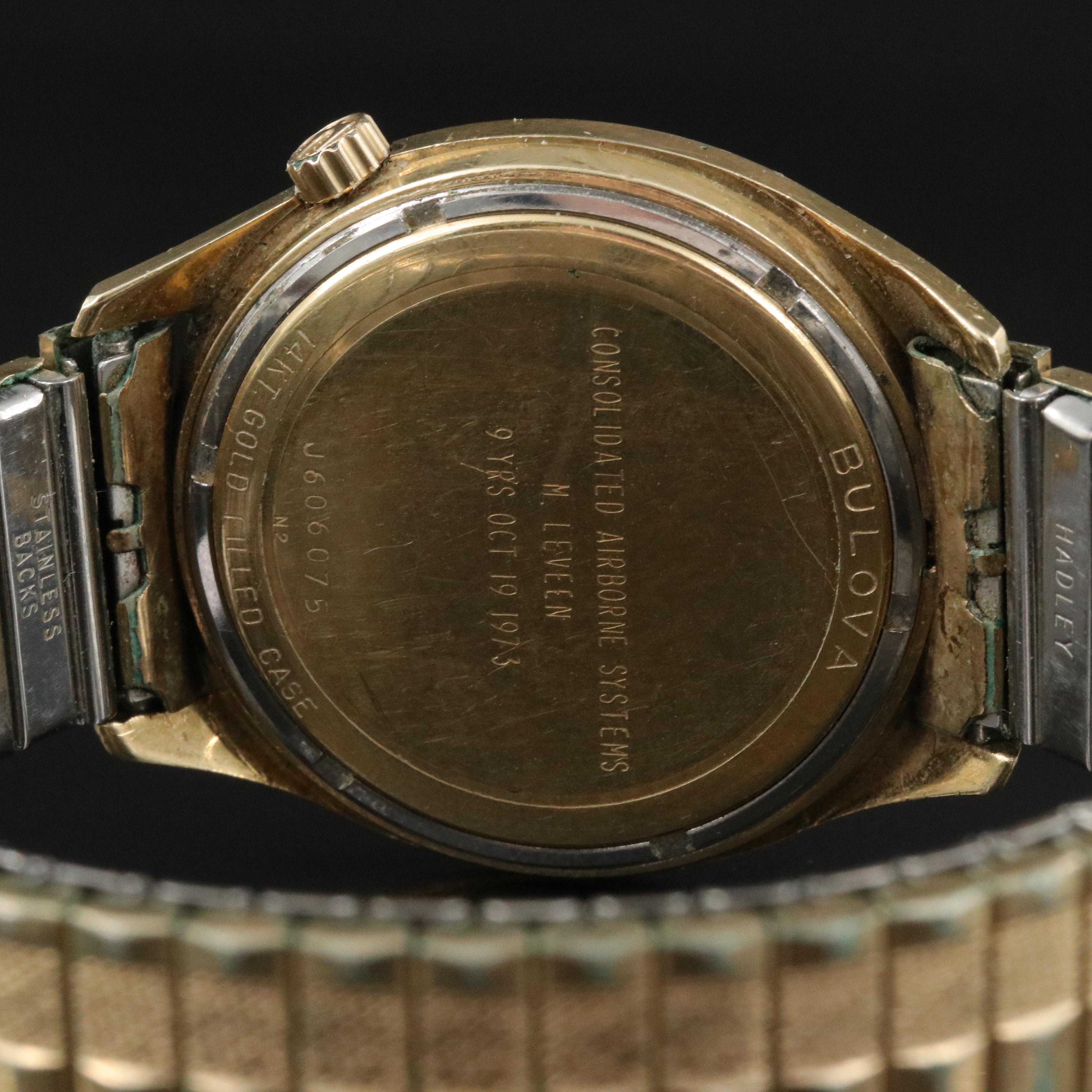 1972 Bulova Accutron "Service Award" Gold-Filled Watch