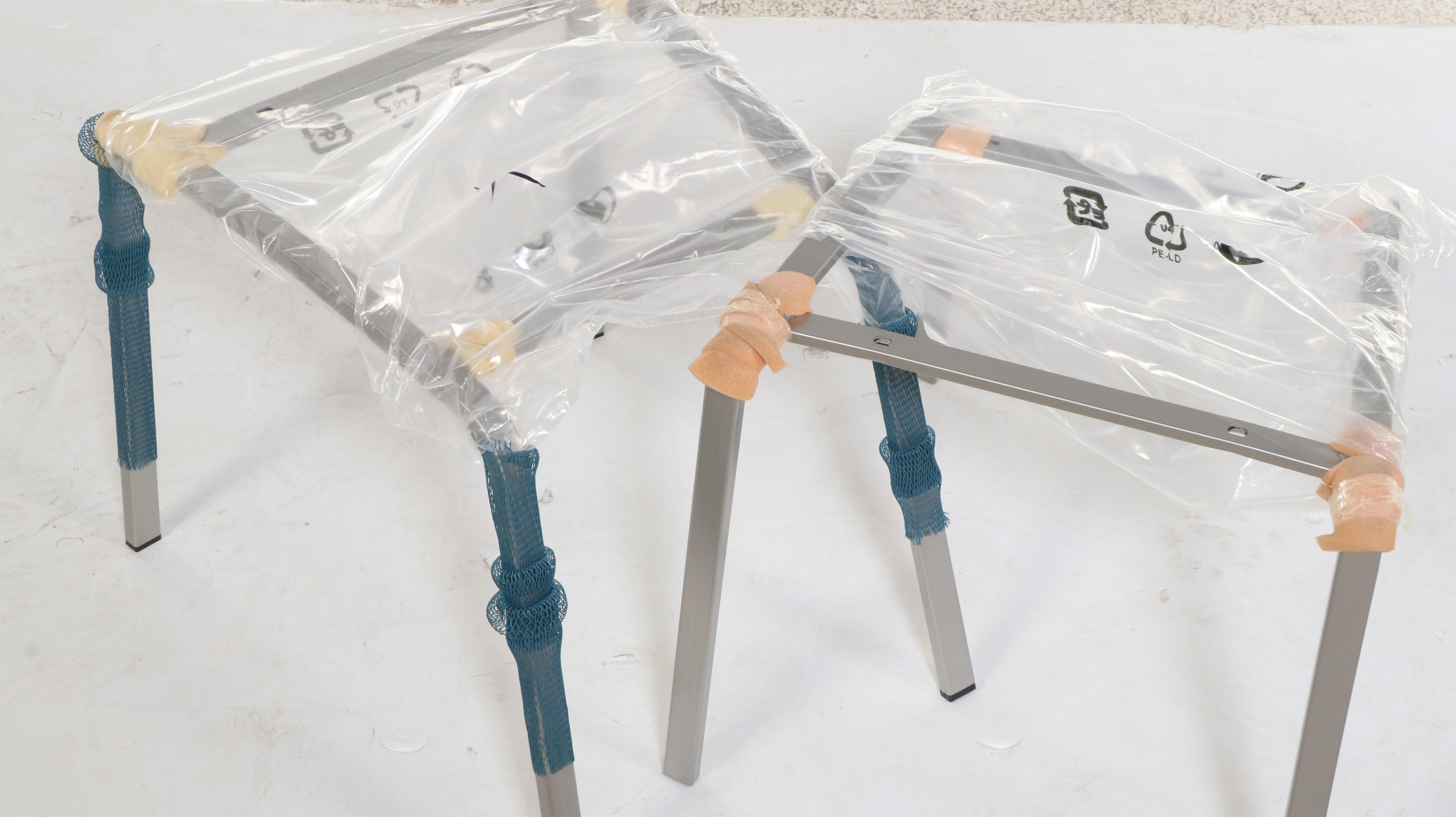 Calligaris Italian Red Upholstered Dining Chairs