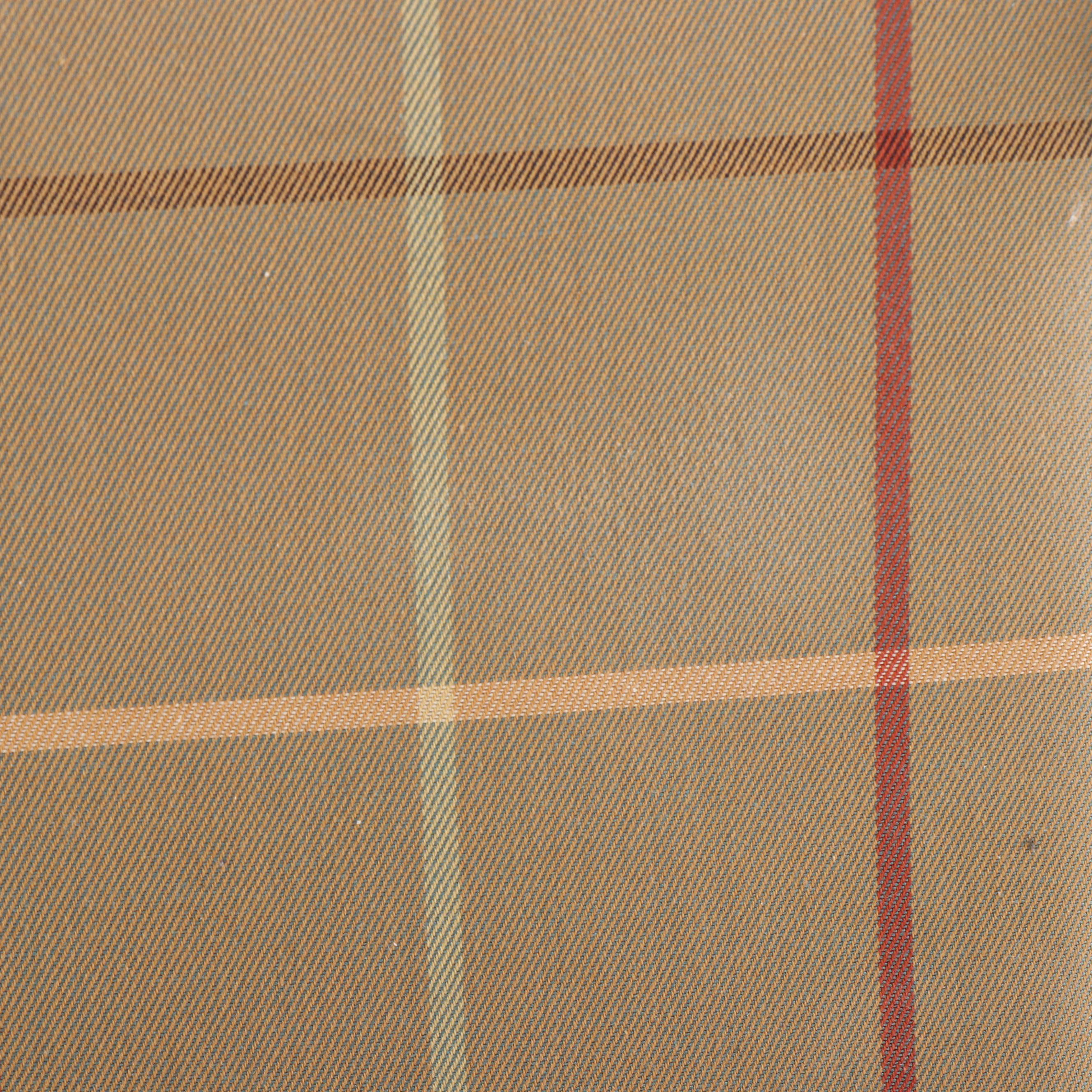 Burberrys Classic Shoulder Bag in Brown Plaid Canvas and Leather