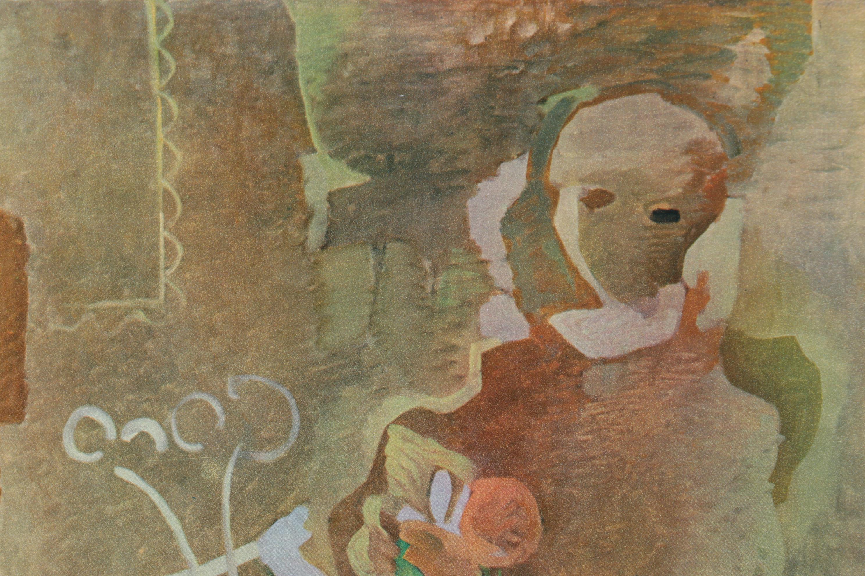 Francisco Borès Lopez Heliogravure "The Sailor's Wife" From "Borès," 1961