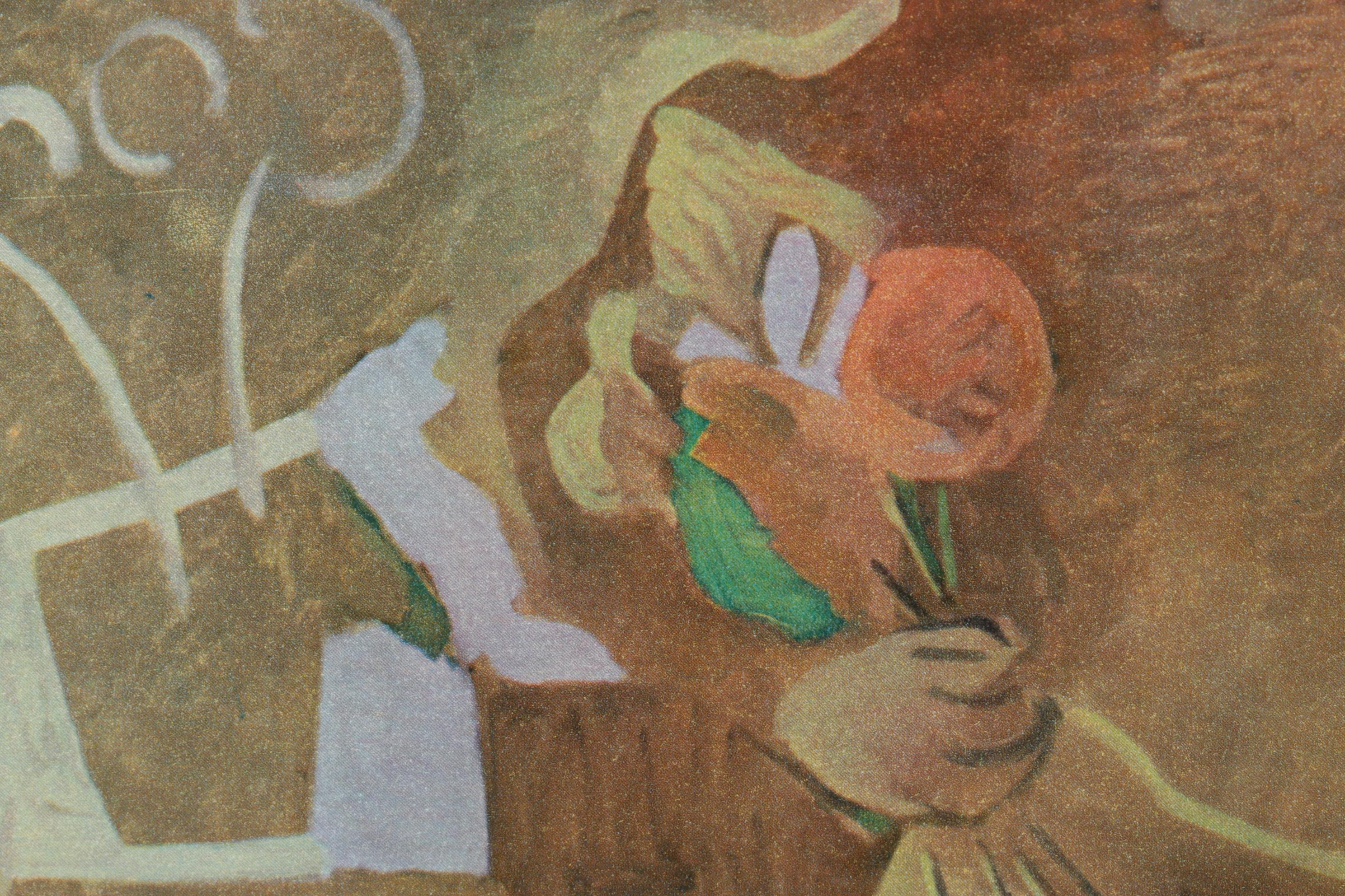 Francisco Borès Lopez Heliogravure "The Sailor's Wife" From "Borès," 1961