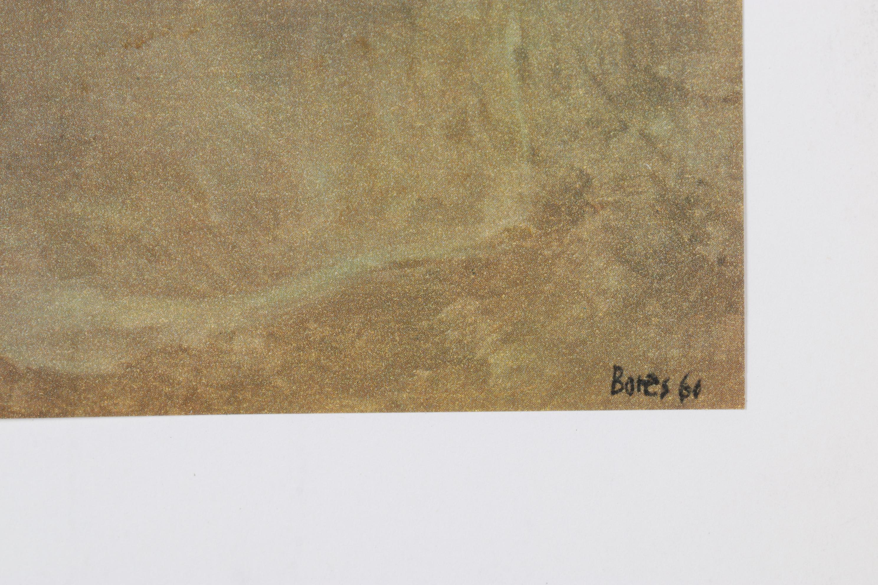 Francisco Borès Lopez Heliogravure "The Sailor's Wife" From "Borès," 1961